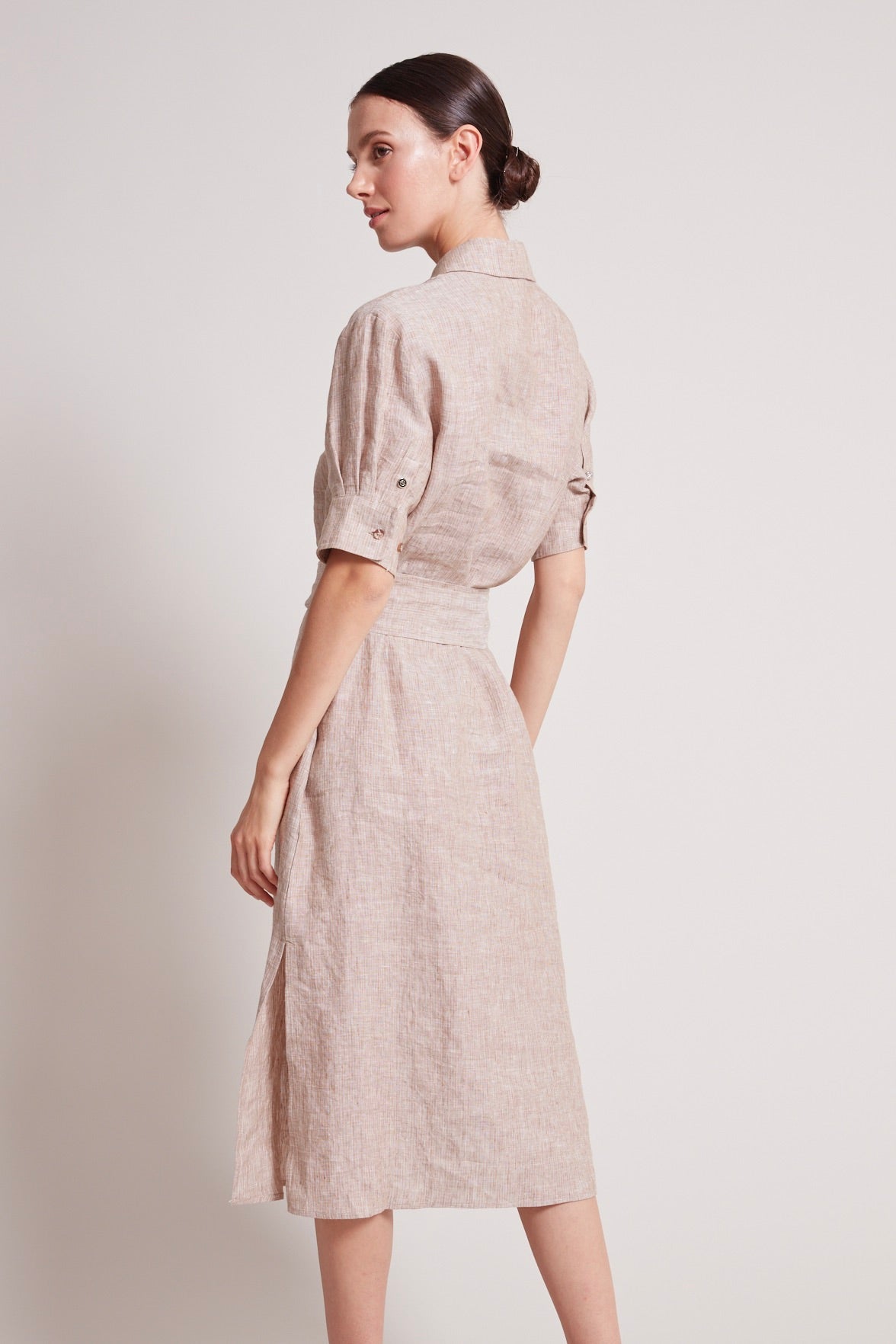Randi long buttoned shirt dress