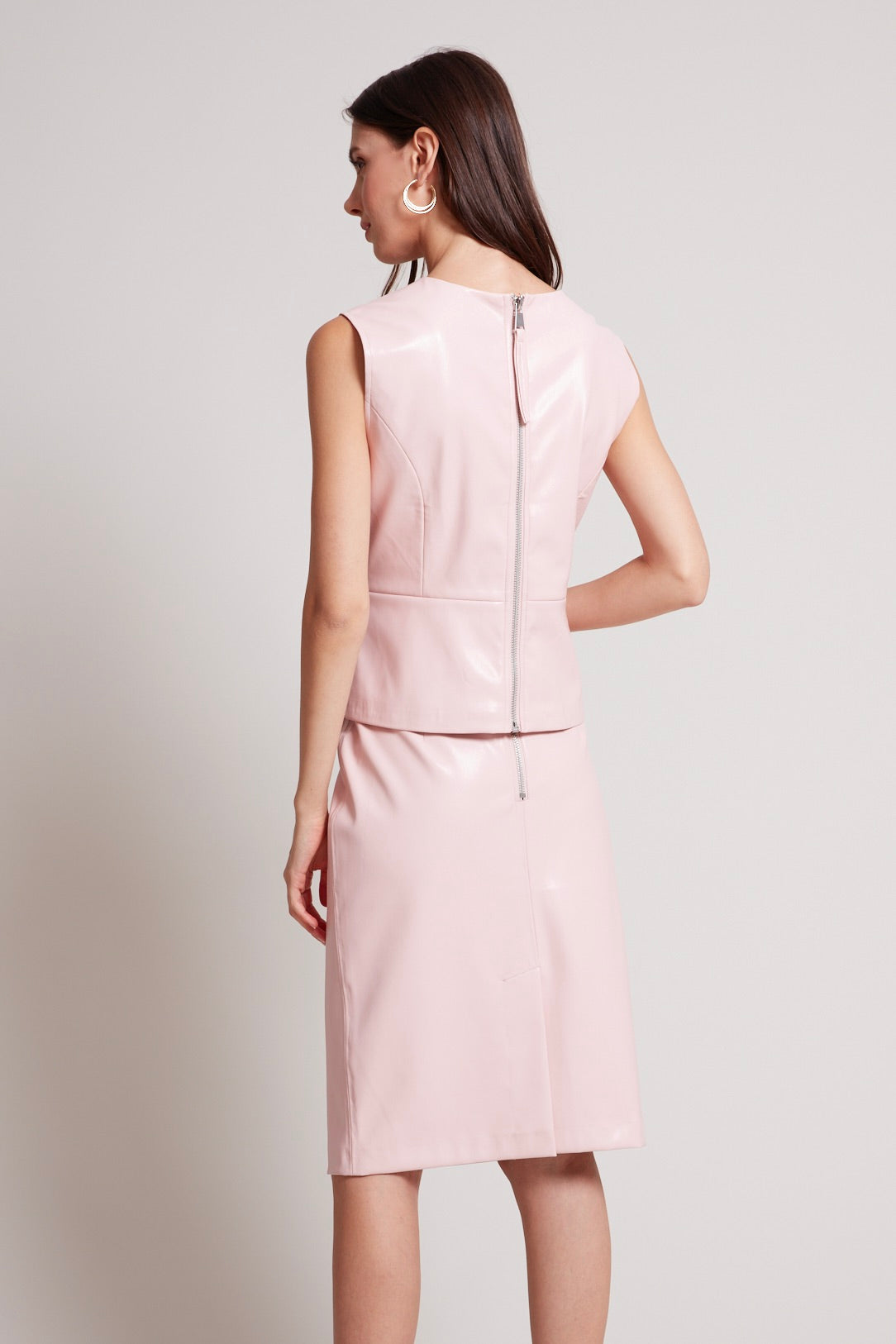 Reese vegan leather pencil skirt
