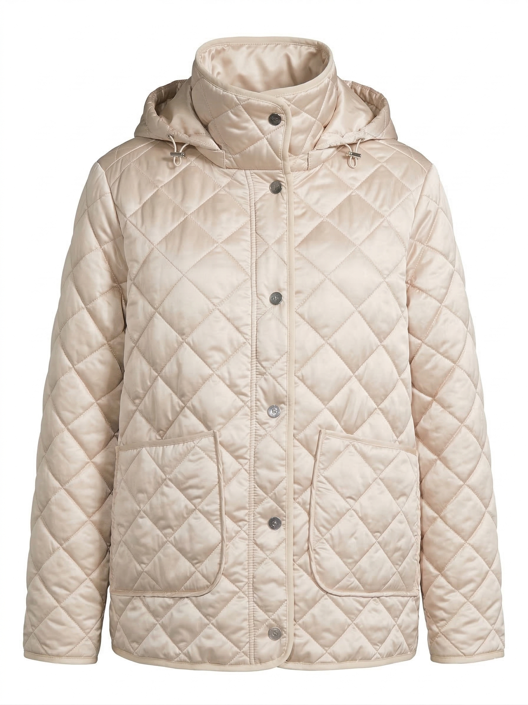Shelby, quilted jacket with removable hood