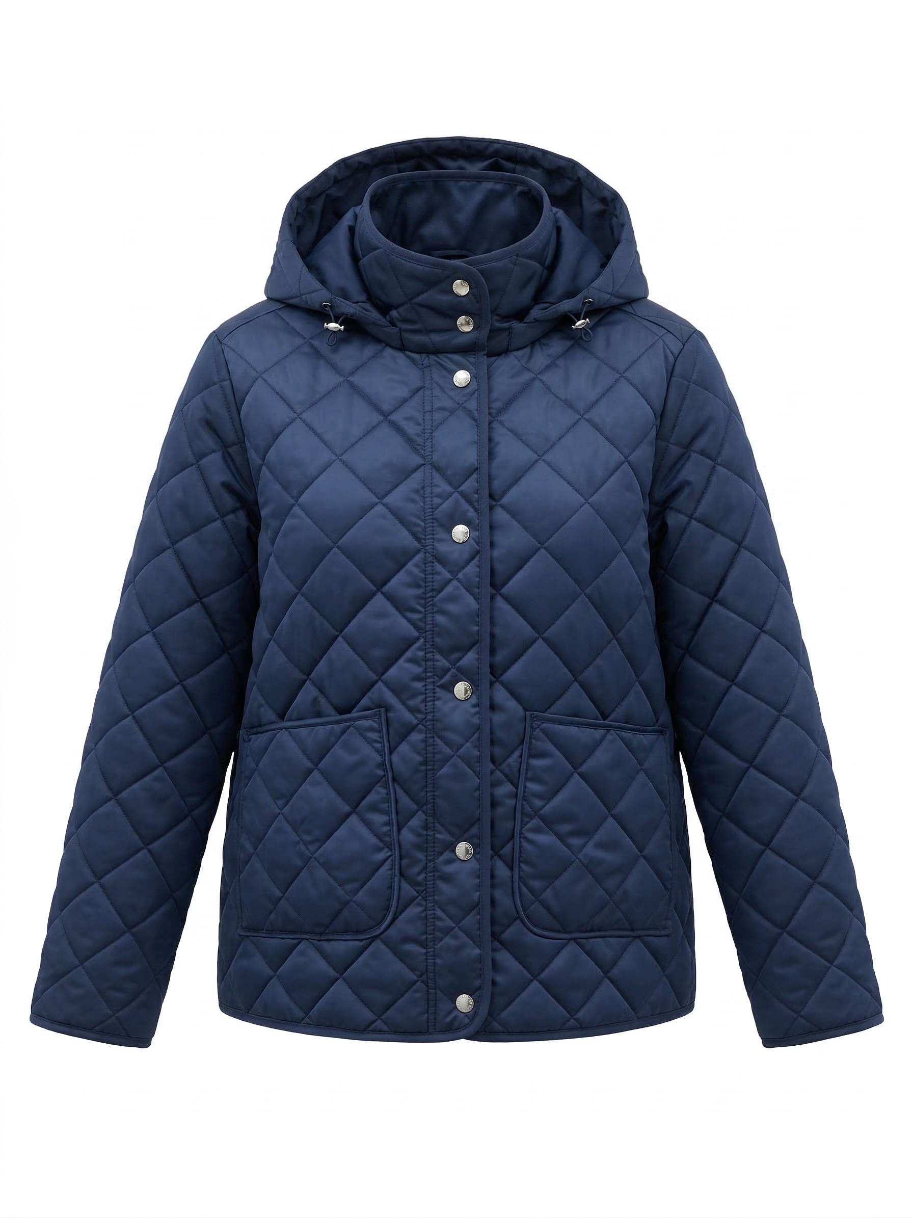 Shelby, quilted jacket with removable hood