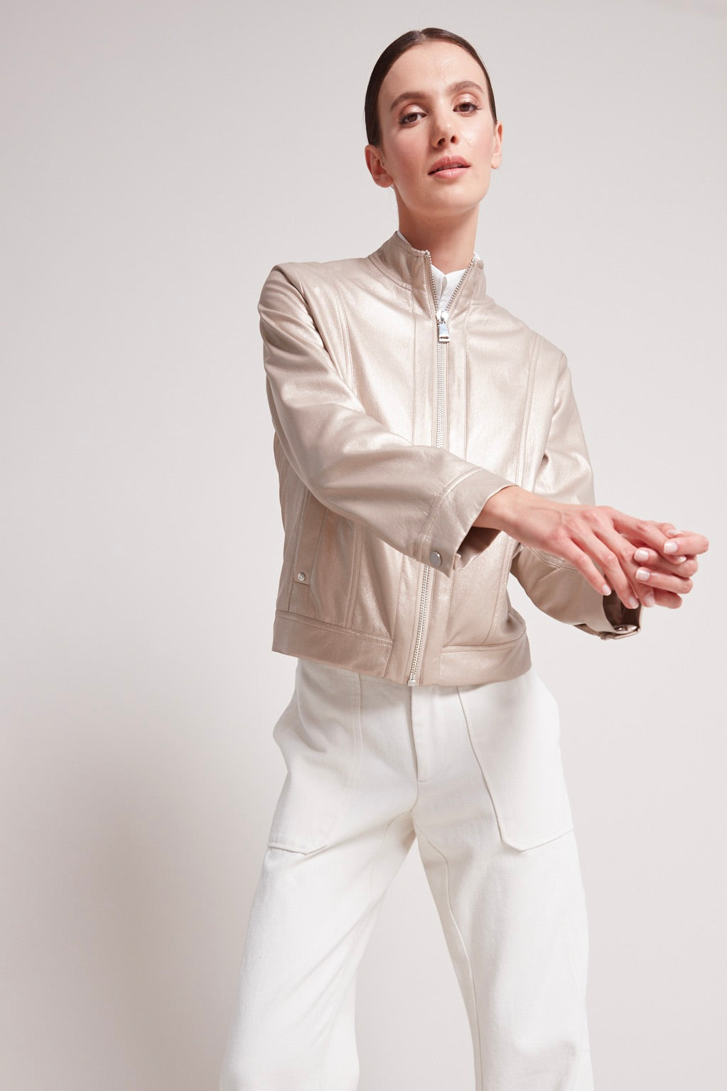 Tommy vegan leather moto jacket