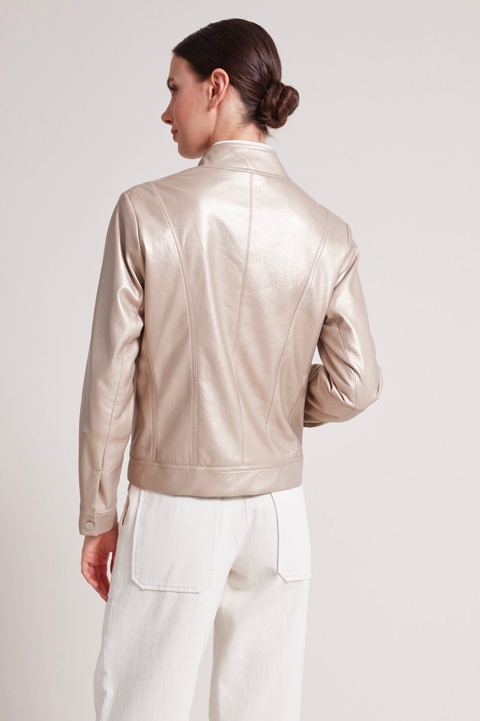 Tommy vegan leather moto jacket