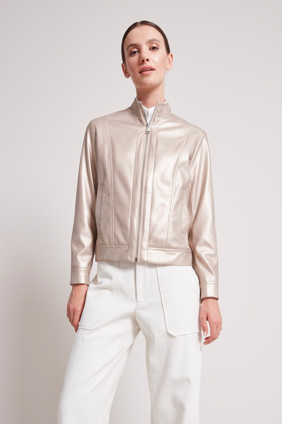 Tommy vegan leather moto jacket