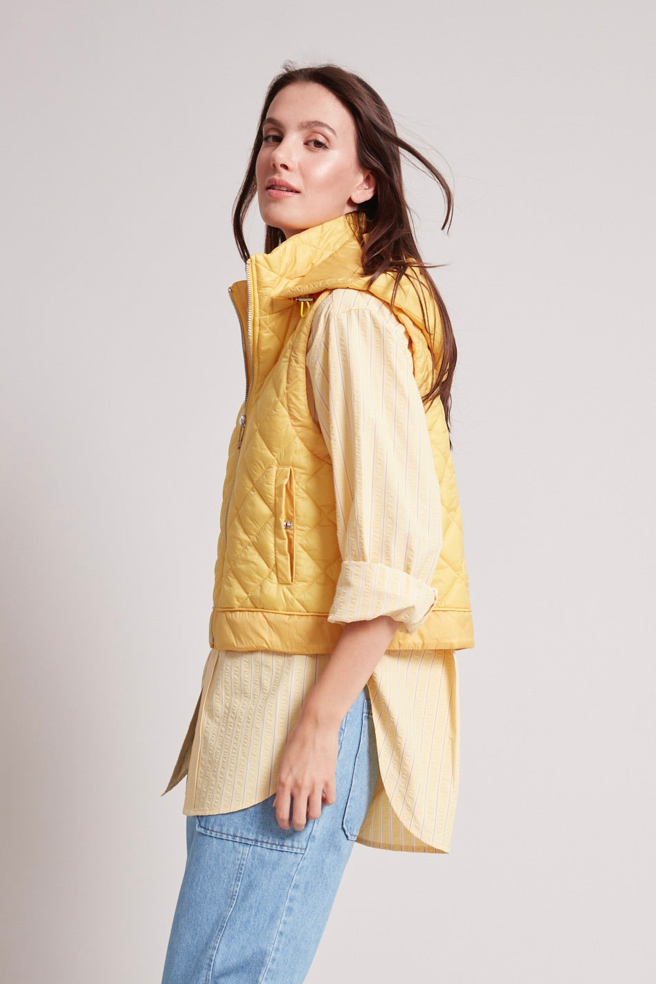 Gilet matelassé avec capuche amovible