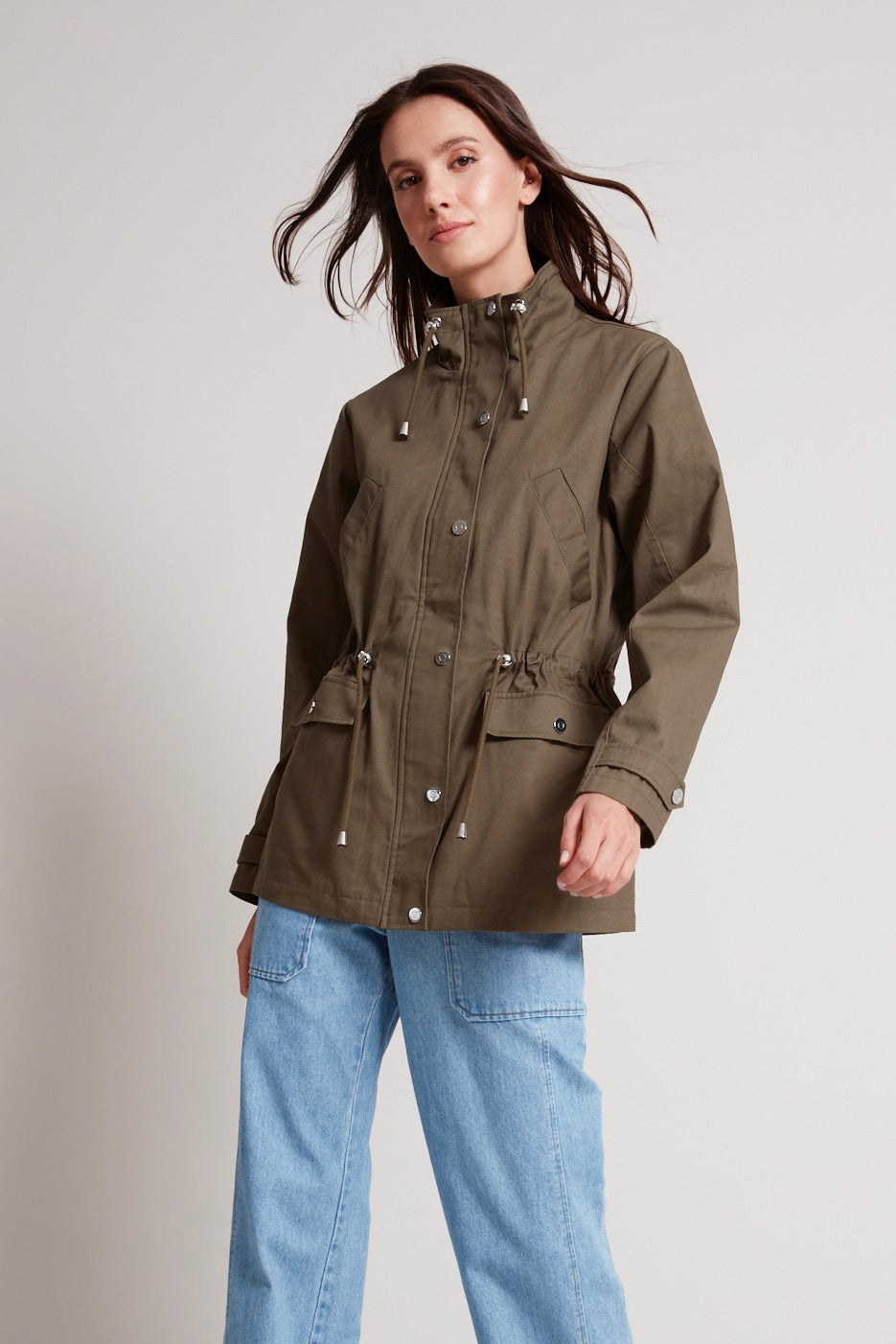 Anorak à col entonnoir & taille ajustée Tallulah