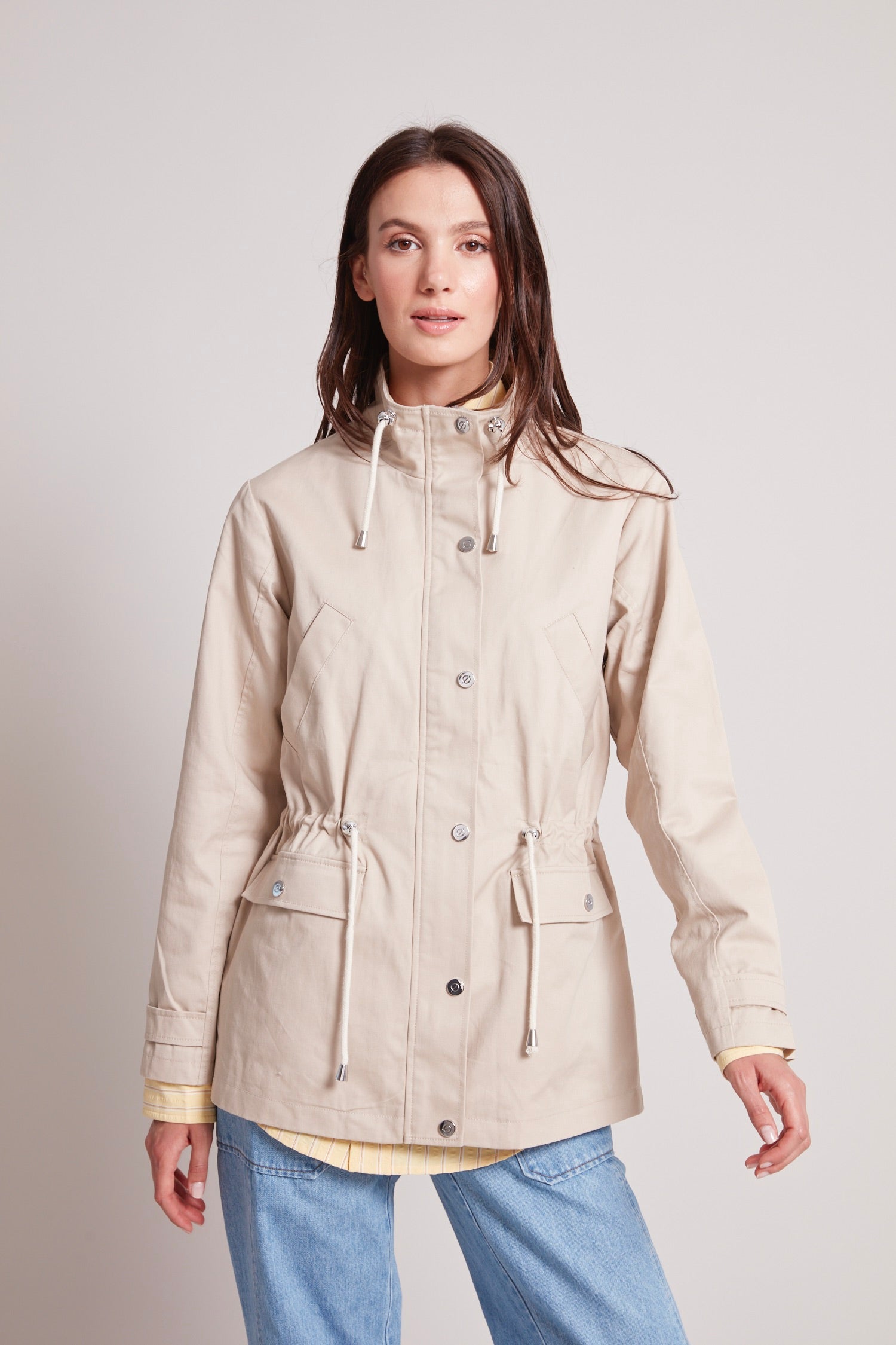 Anorak à col entonnoir & taille ajustée Tallulah