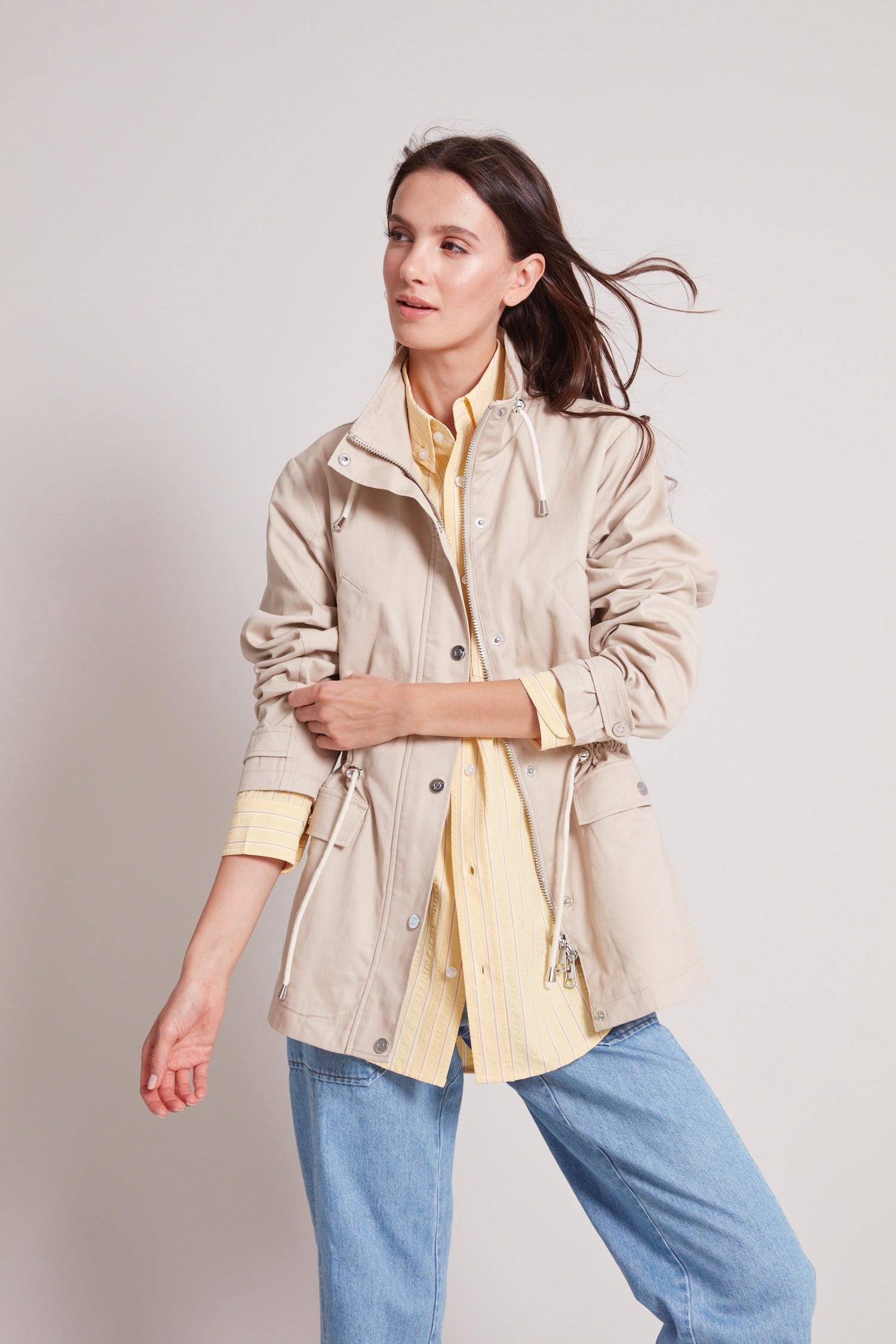 Anorak à col entonnoir & taille ajustée Tallulah