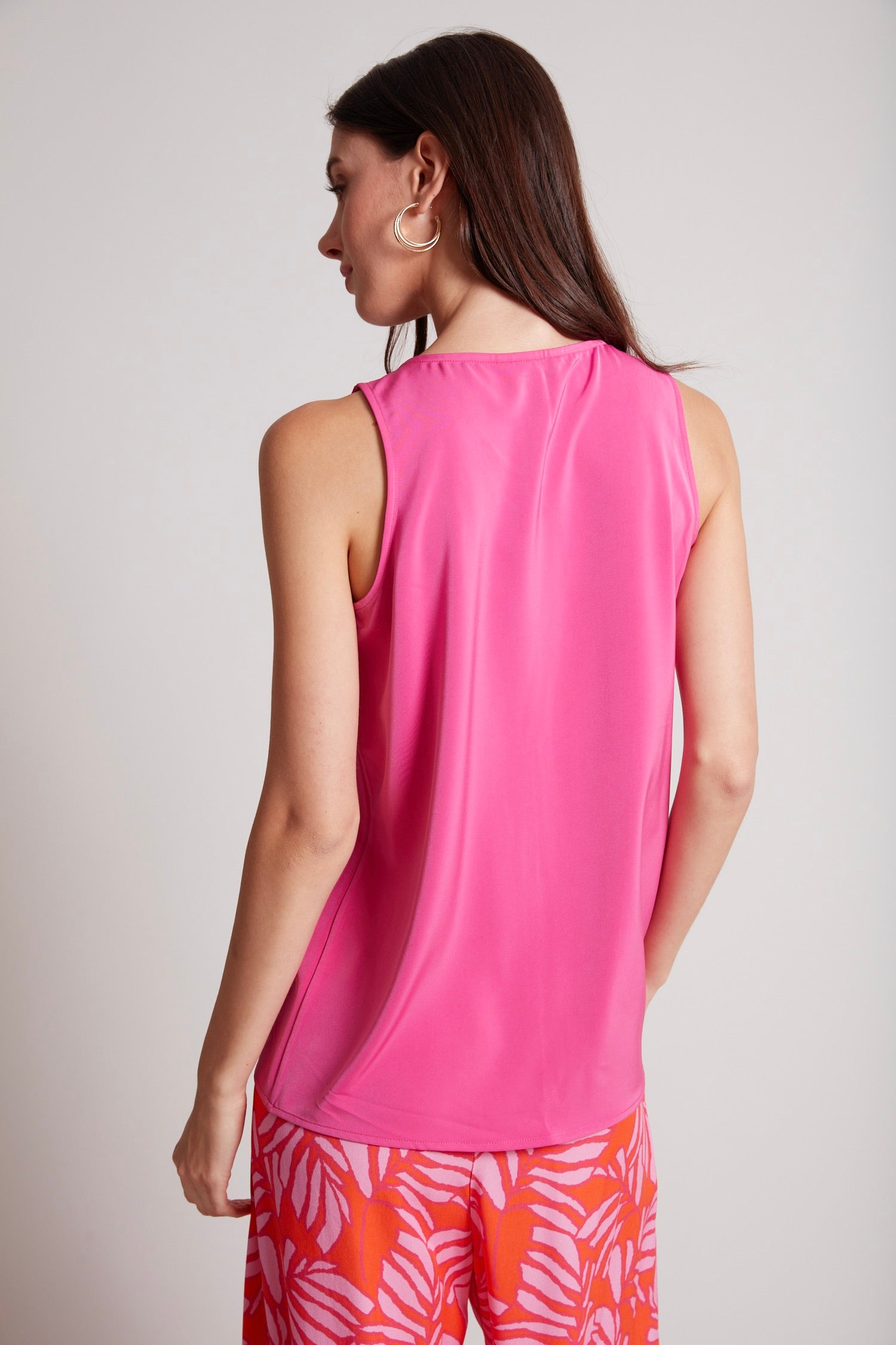 Tasha sleeveless front key hole blouse