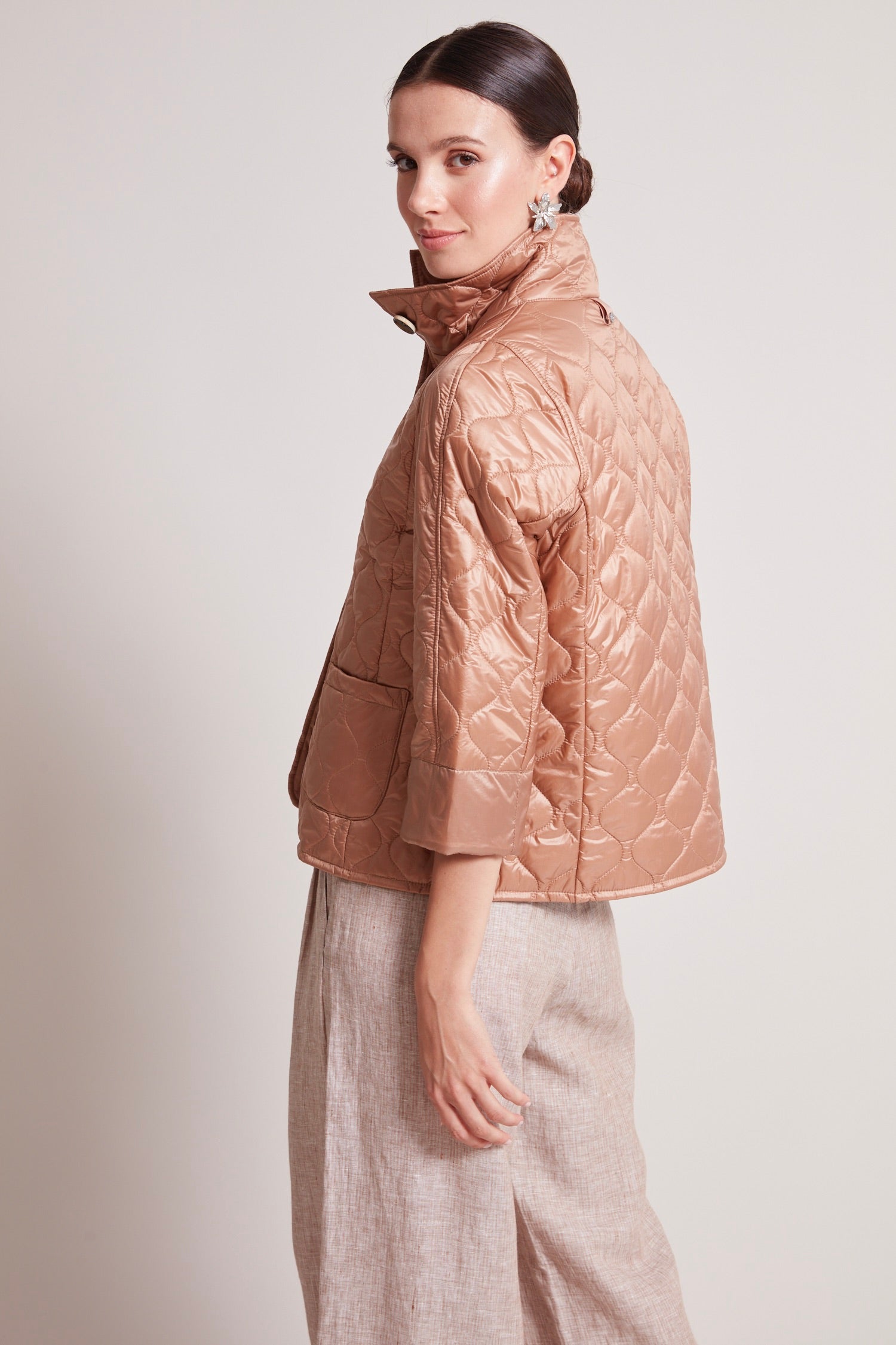 Veste matelassée à manches 3/4