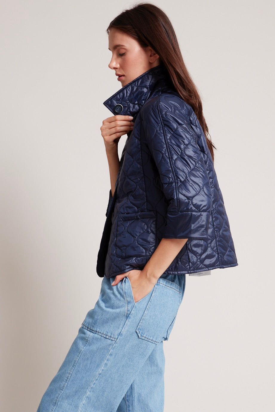 Veste matelassée à manches 3/4