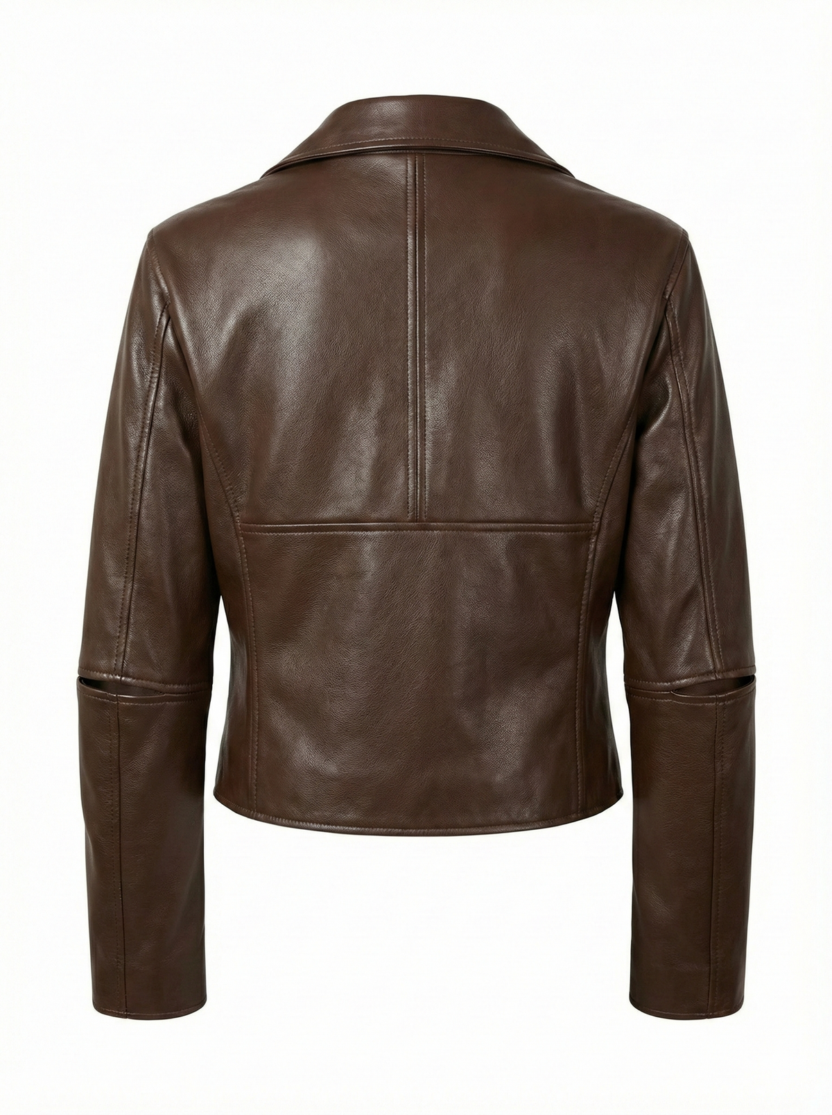 Tyra stretch vegan leather biker jacket
