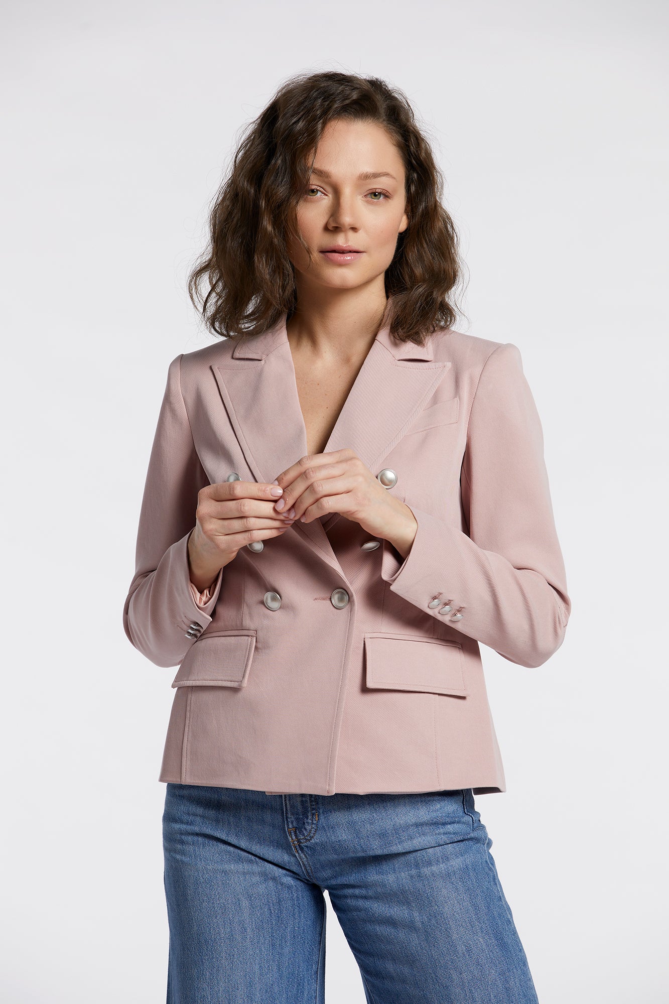 Blazer extensible à double boutonnage James