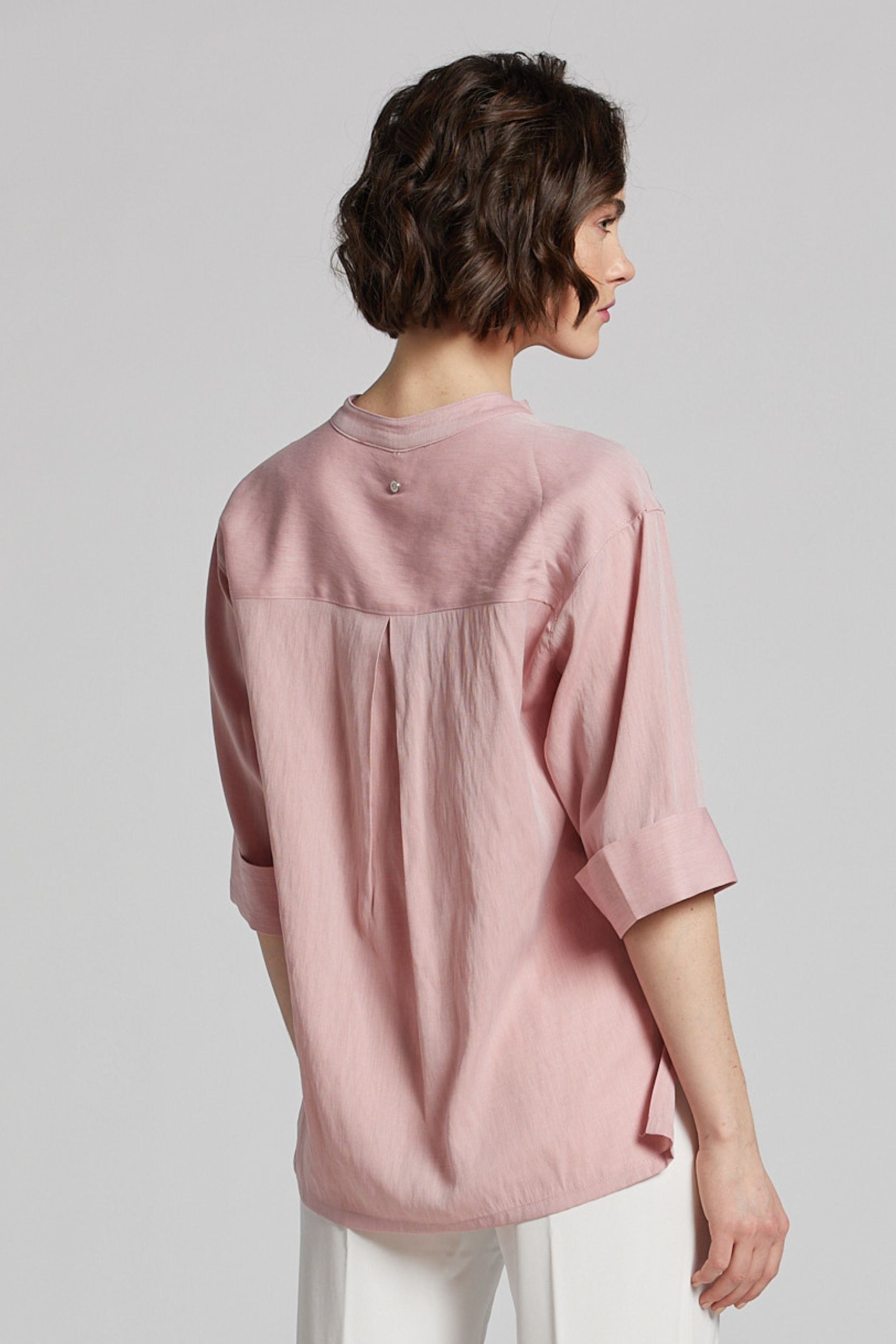 Nala Oxford Shirting Patch Pocket Blouse