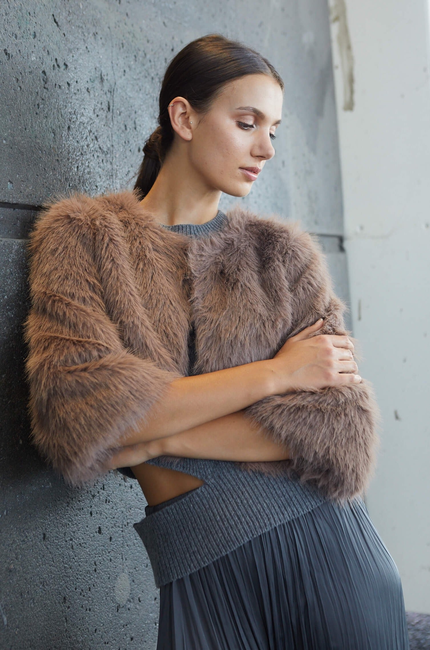 Philo faux fur bolero
