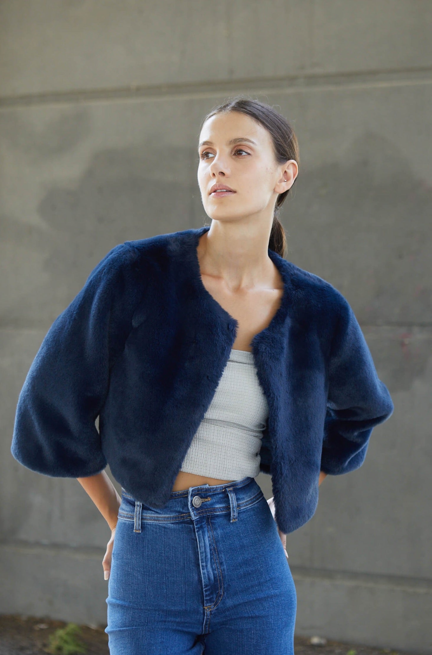 Philo faux fur bolero