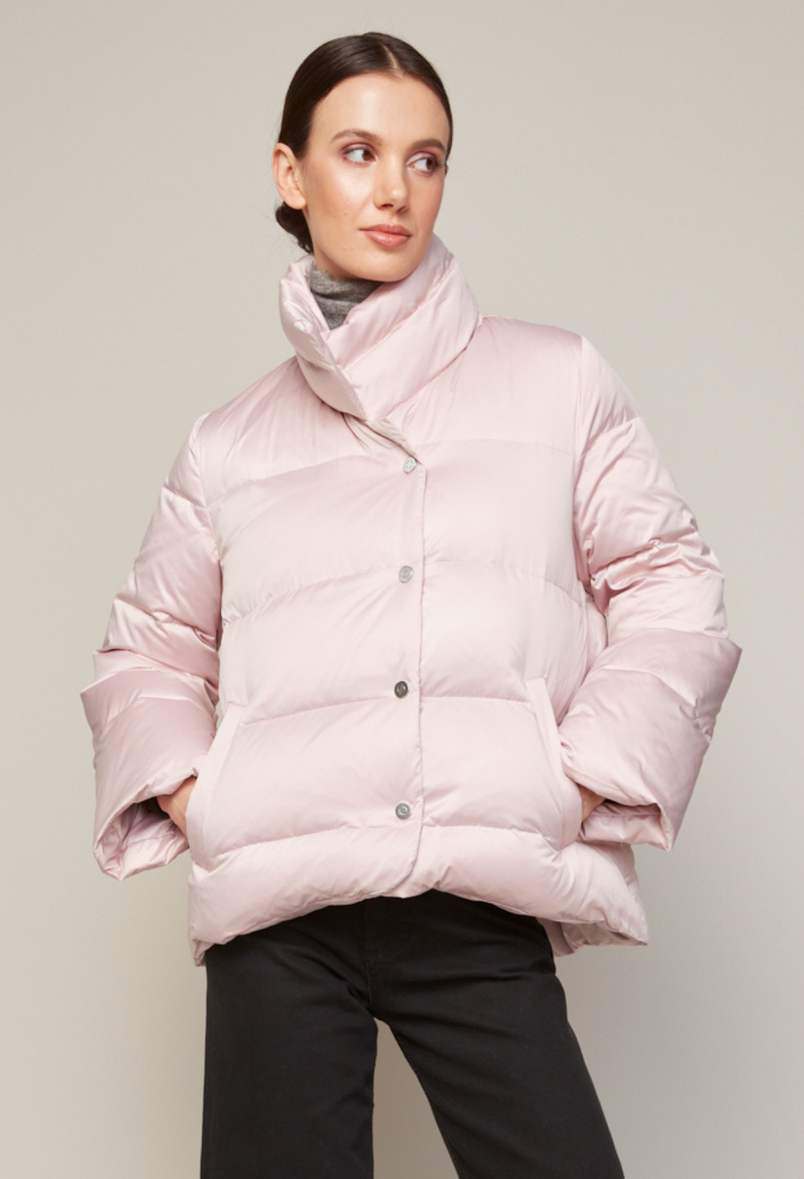 Bunta, manteau en duvet à col cheminée