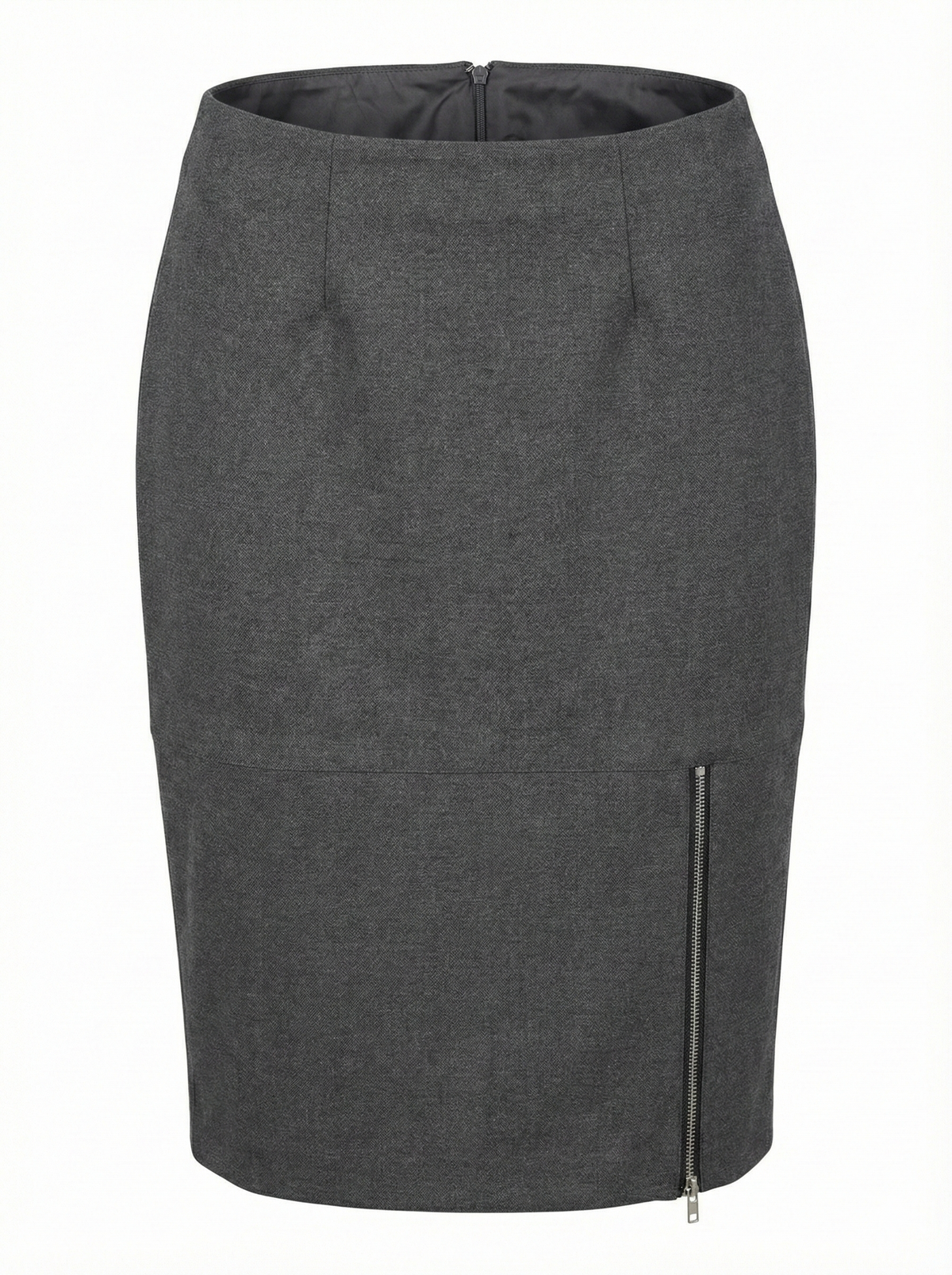 Bing, stretch pencil skirt with zipper detail