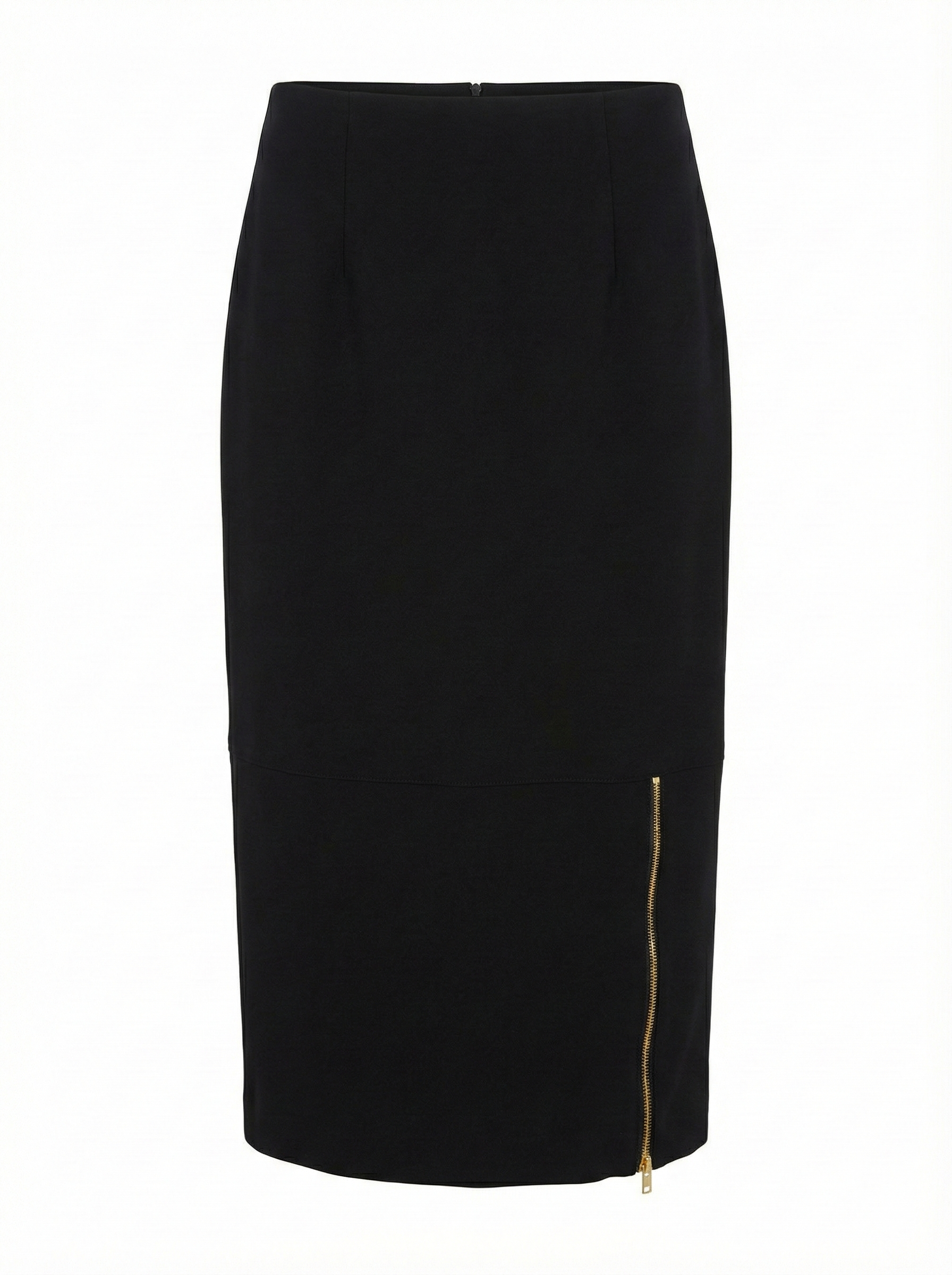 Bing stretch pencil skirt with zipper detail