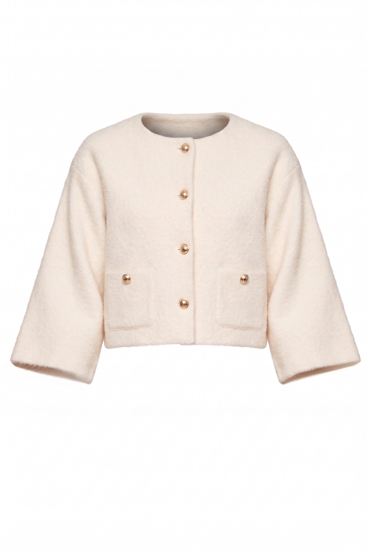Bronte buttoned front cardigan with patch pockets