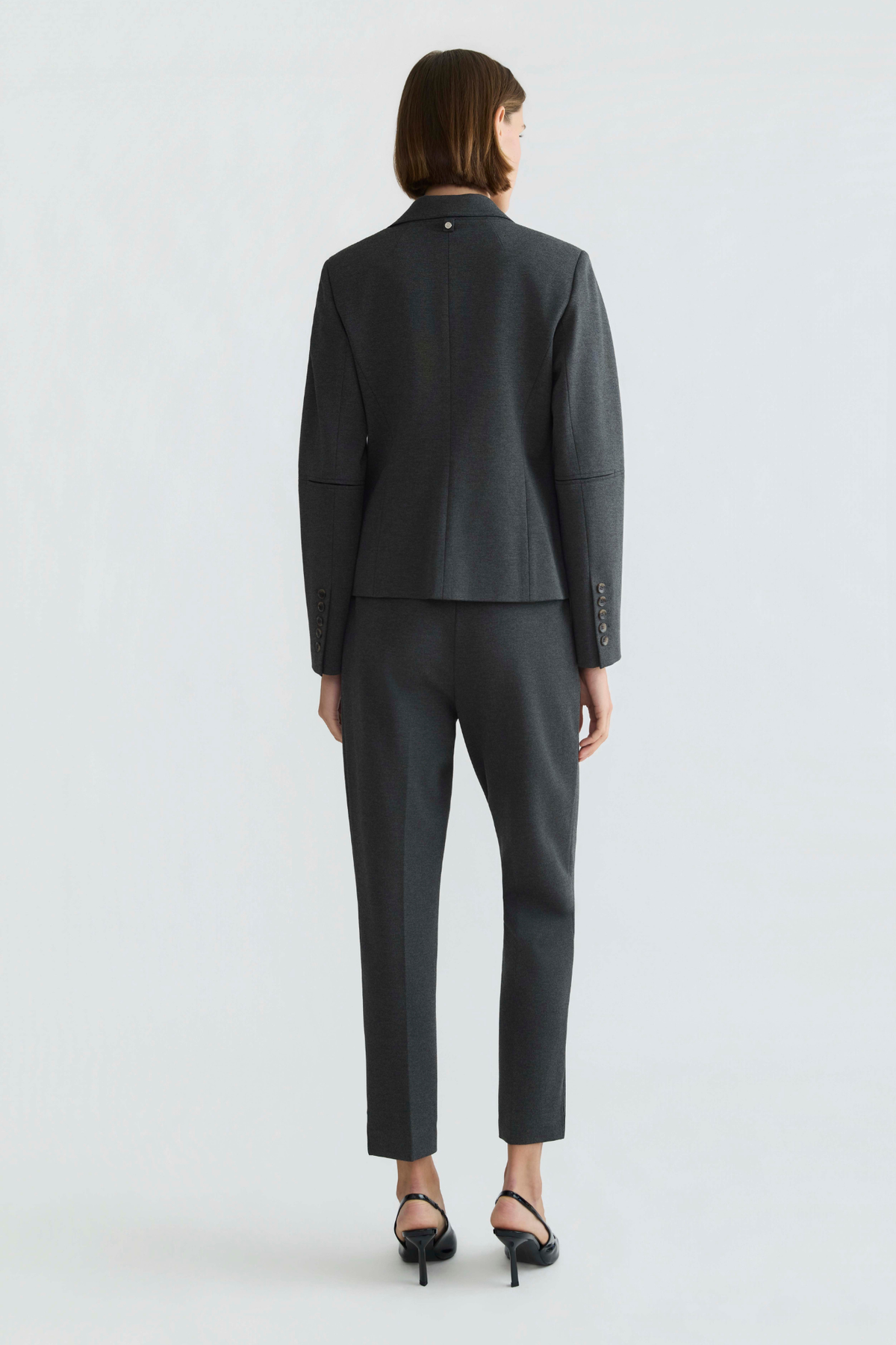 Carlisle, double breasted stretch signature blazer