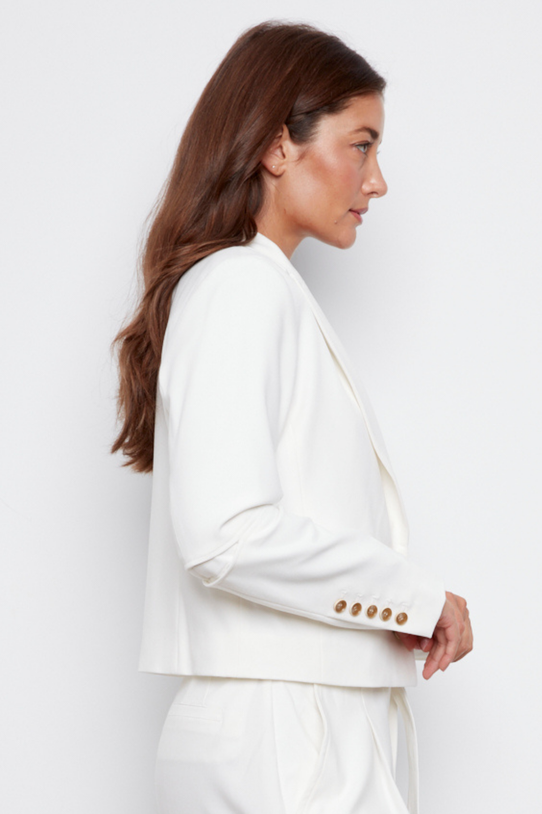 Colleen, single breasted short stretch blazer