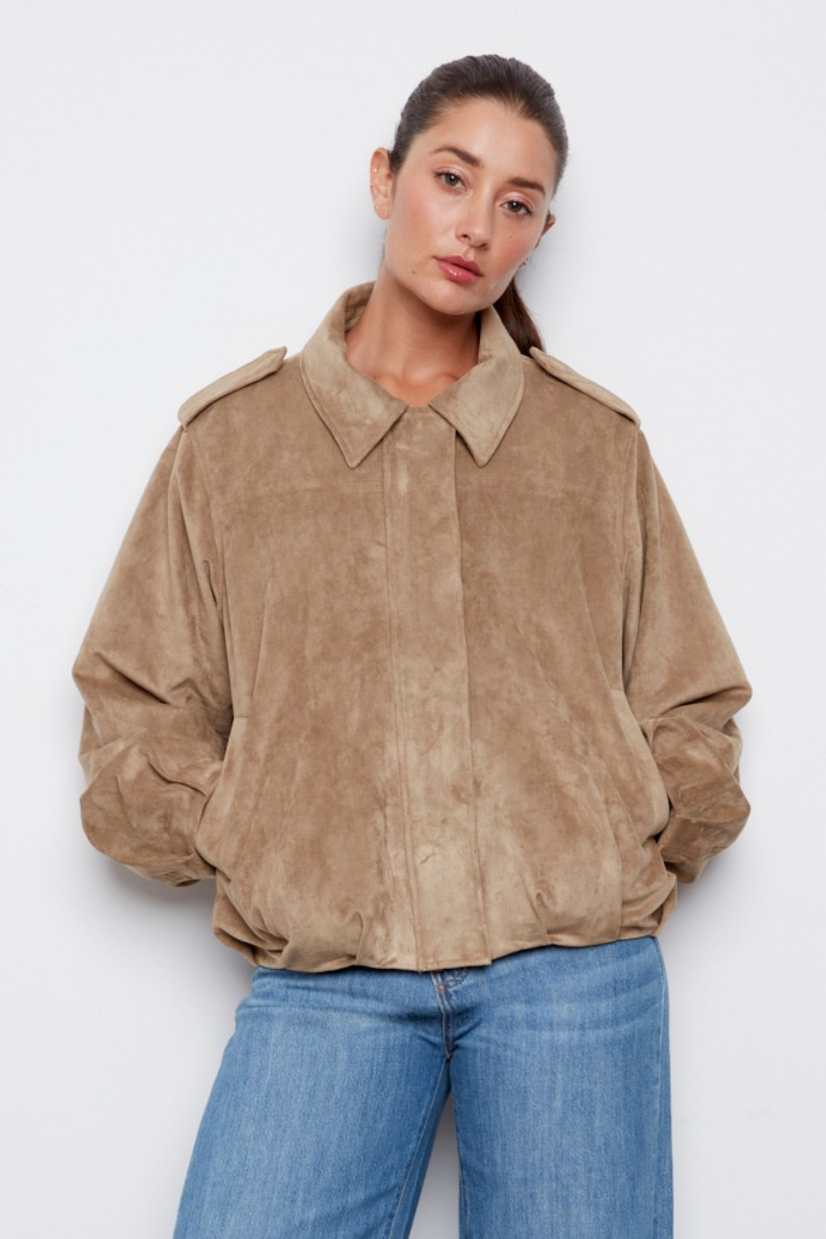 Cassidy, faux suede jacket