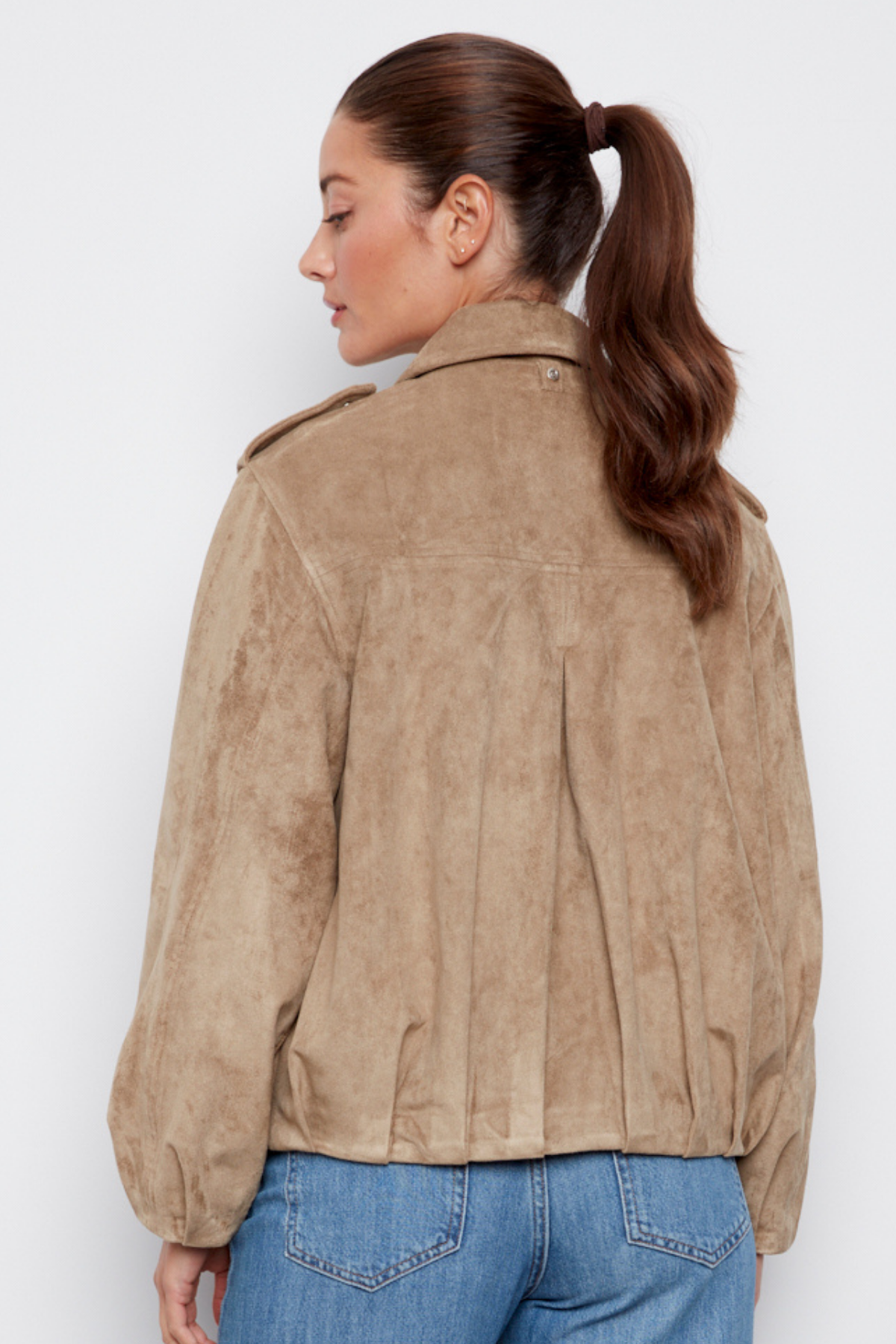 Cassidy, faux suede jacket