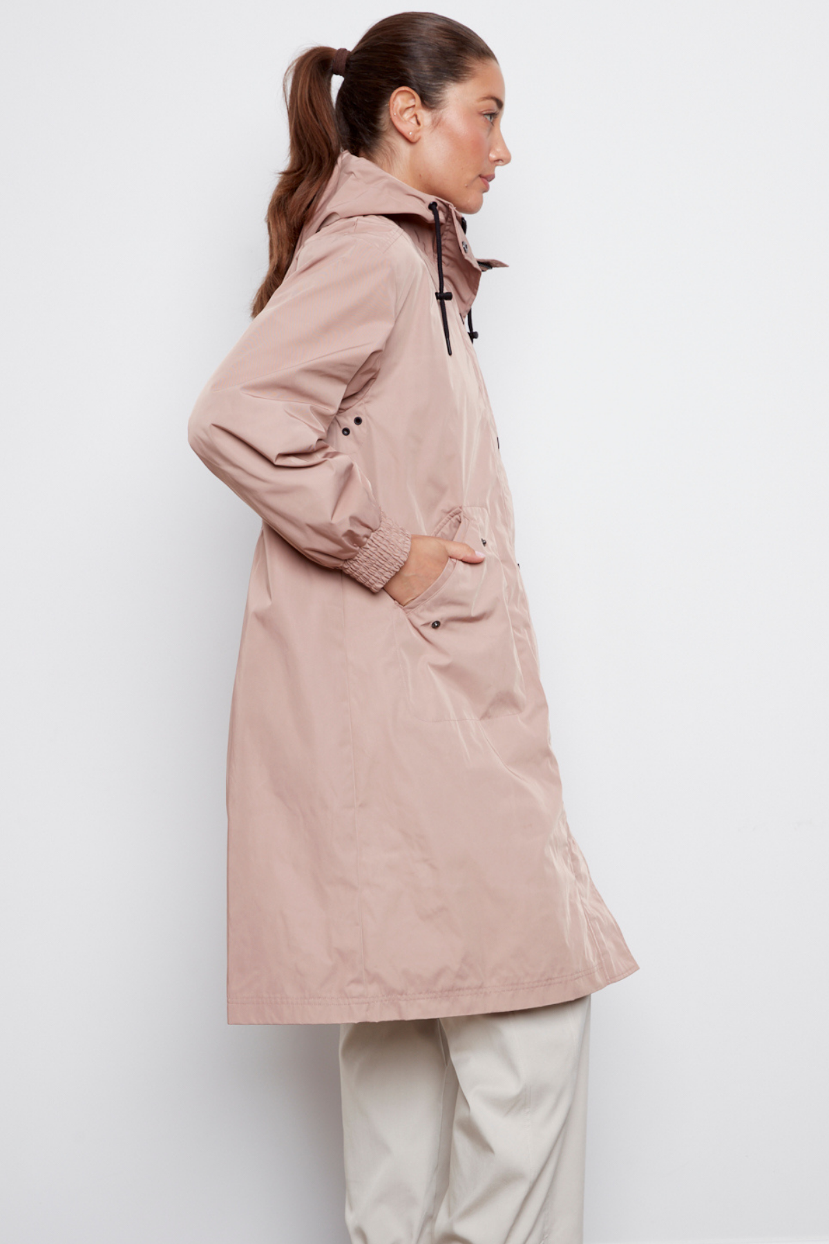 Chelsea, the city hooded raincoat