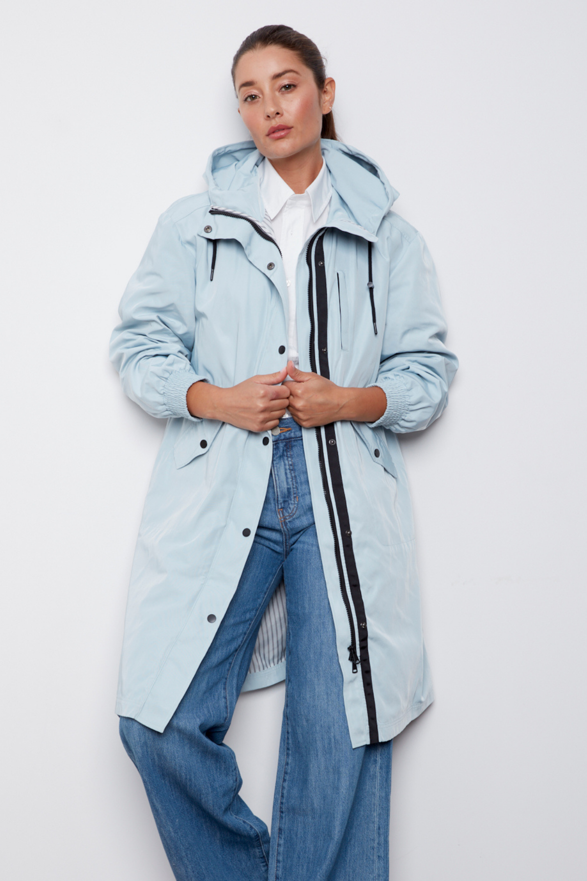 Chelsea, the city hooded raincoat
