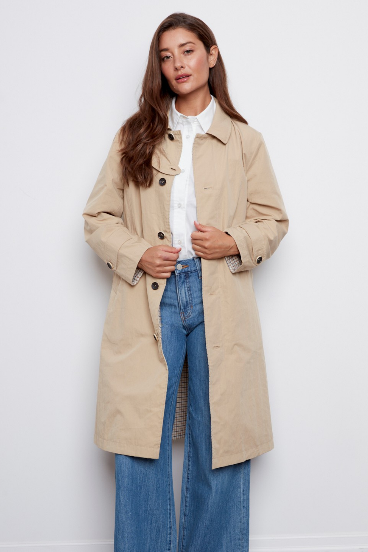 Chloe, reversible loose fitting trench coat