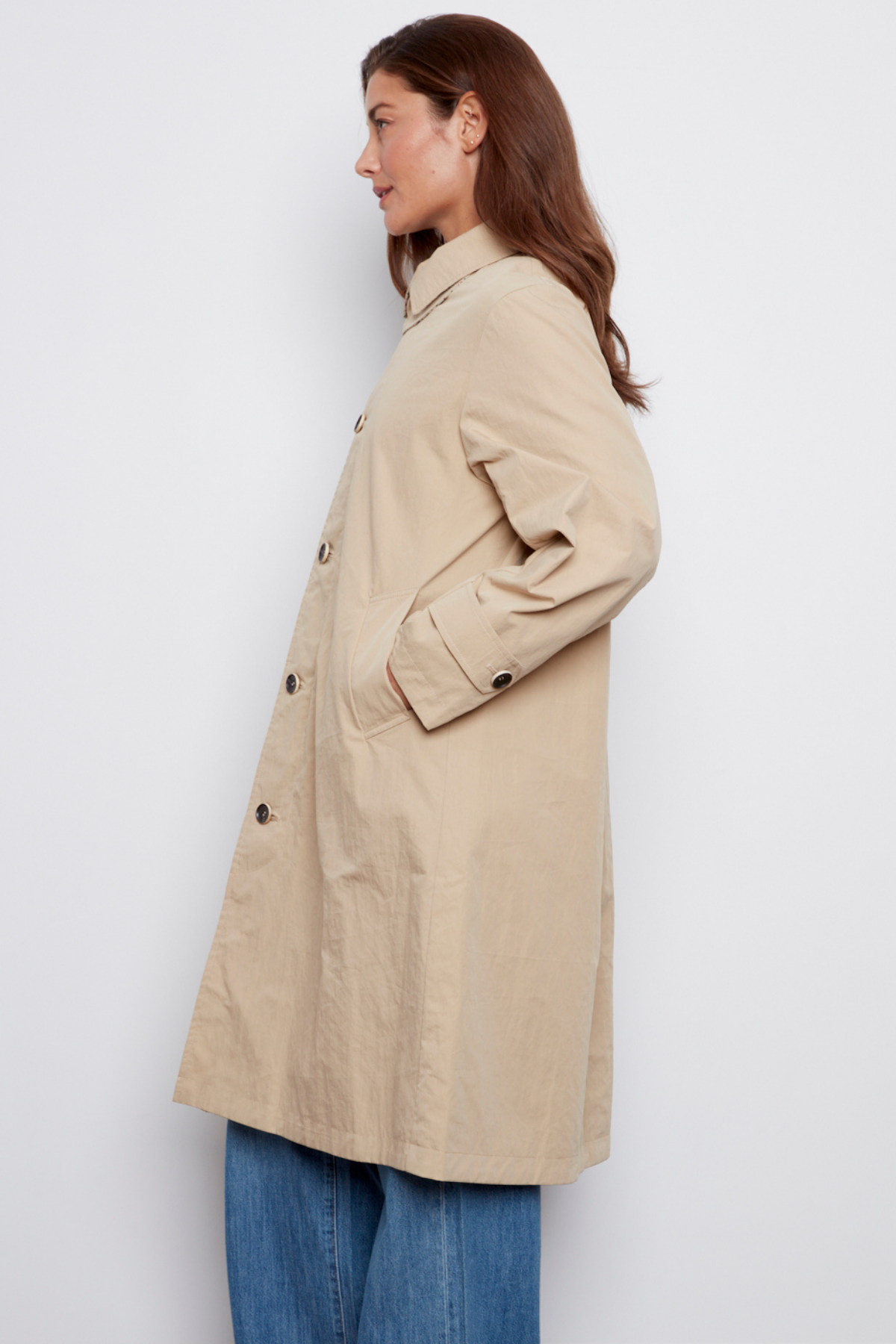 Chloe, reversible loose fitting trench coat