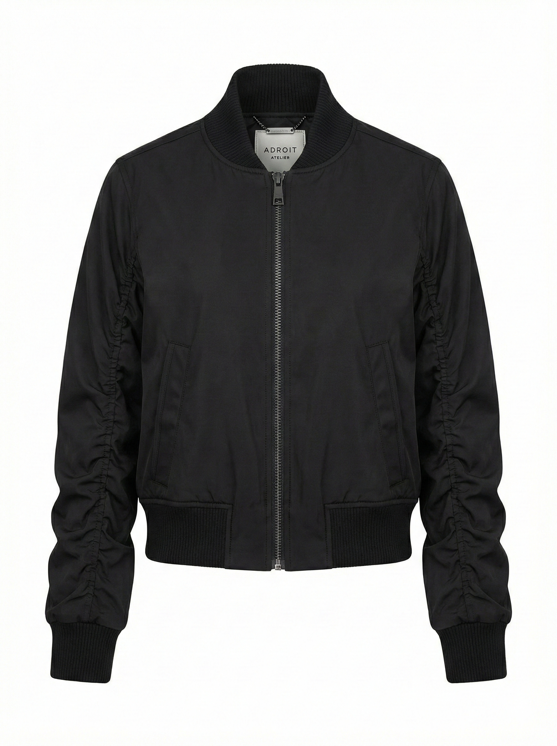 Cierra, bomber jacket with shirring detail