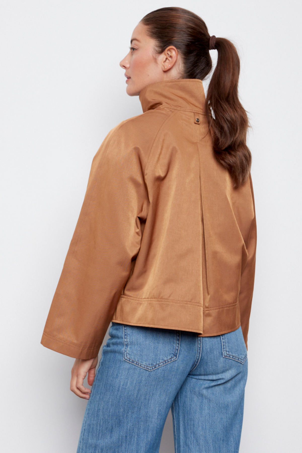 Clarke, funnel-neck jacket with zip closure