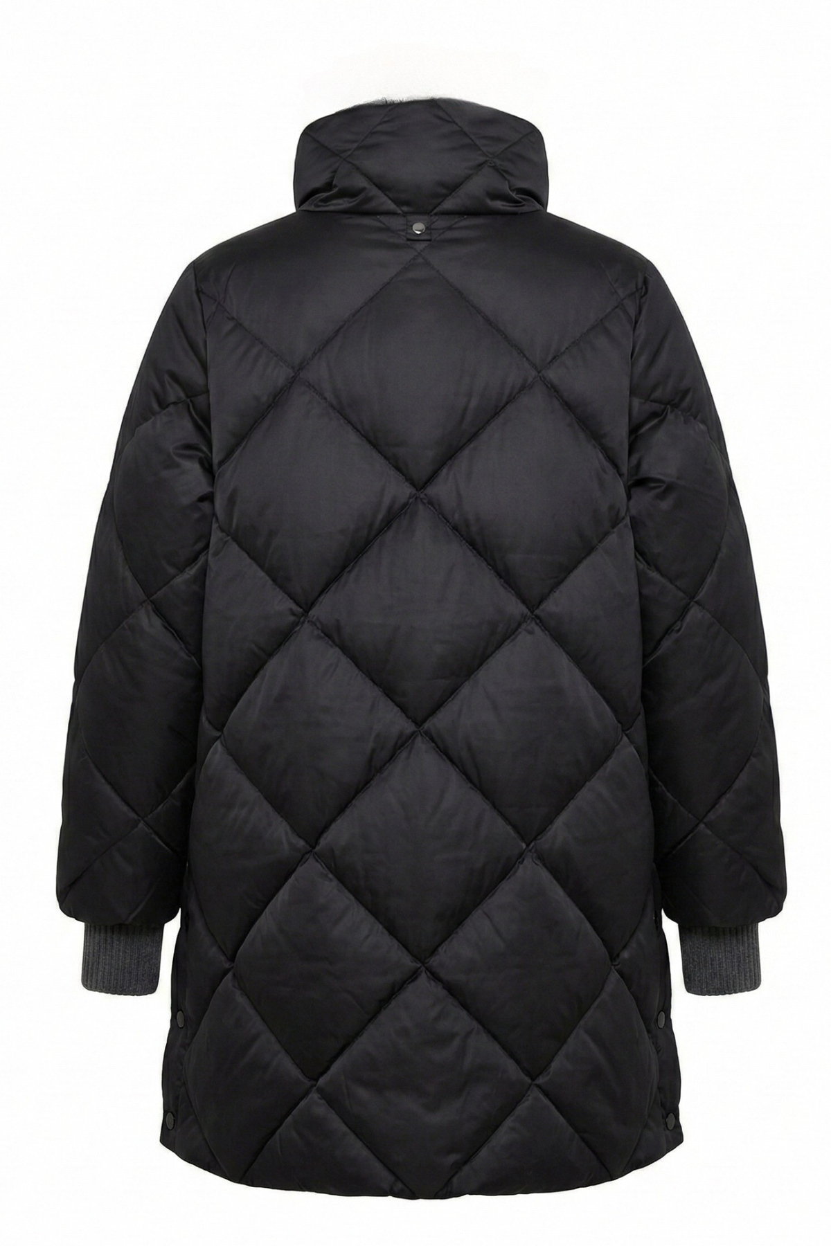 Dana, manteau en duvet matelassé à losanges avec col montant