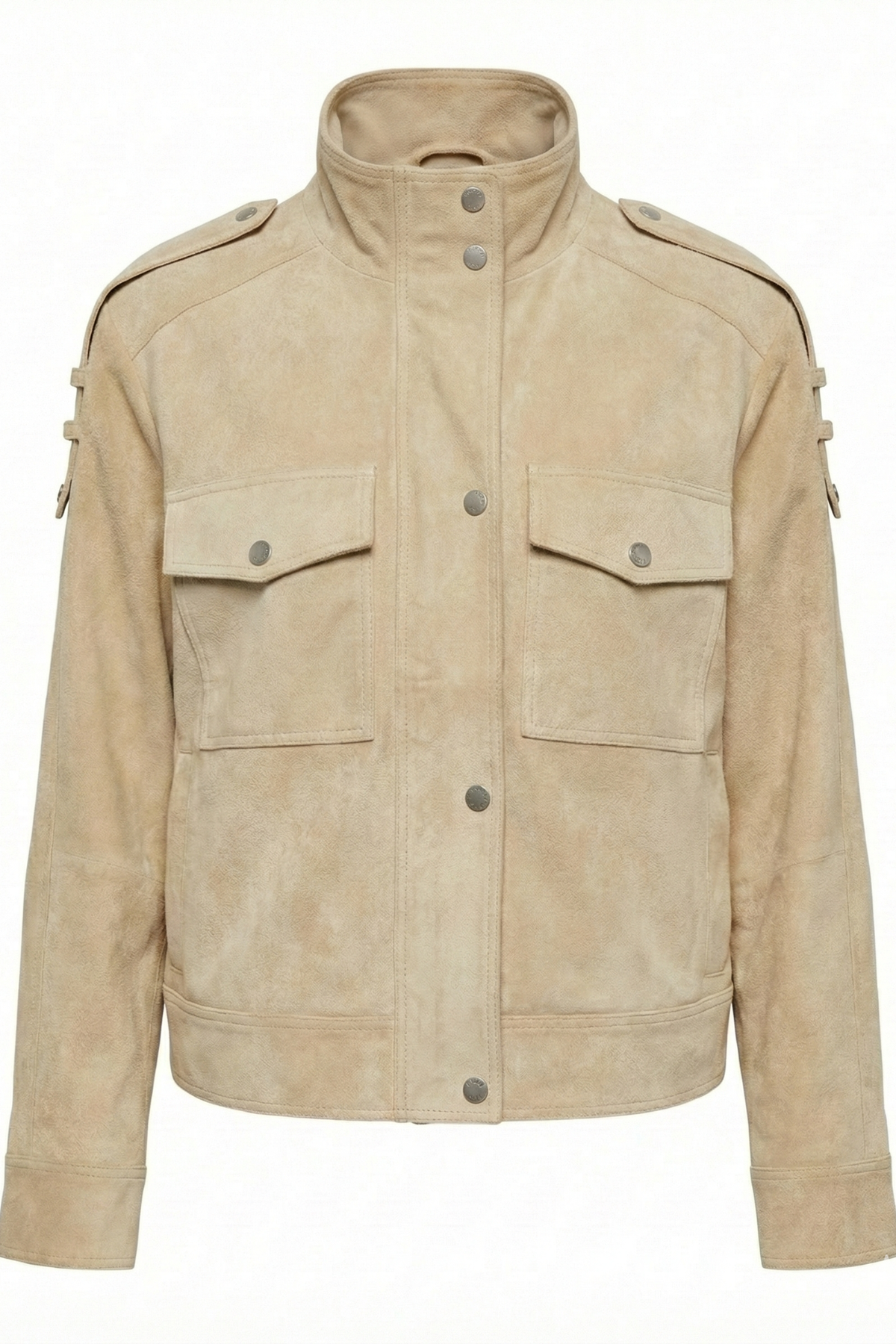 Darcy, funnel-neck zip front jacket