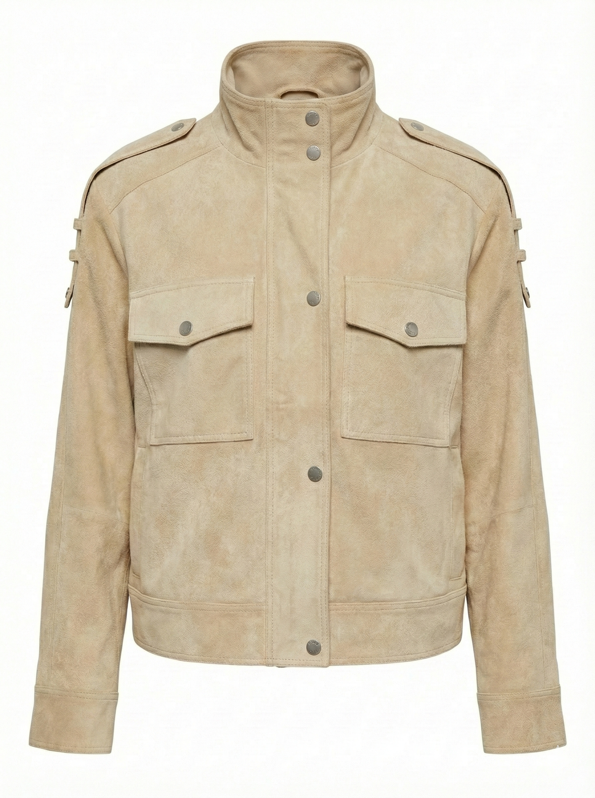 Darcy, funnel-neck zip front jacket