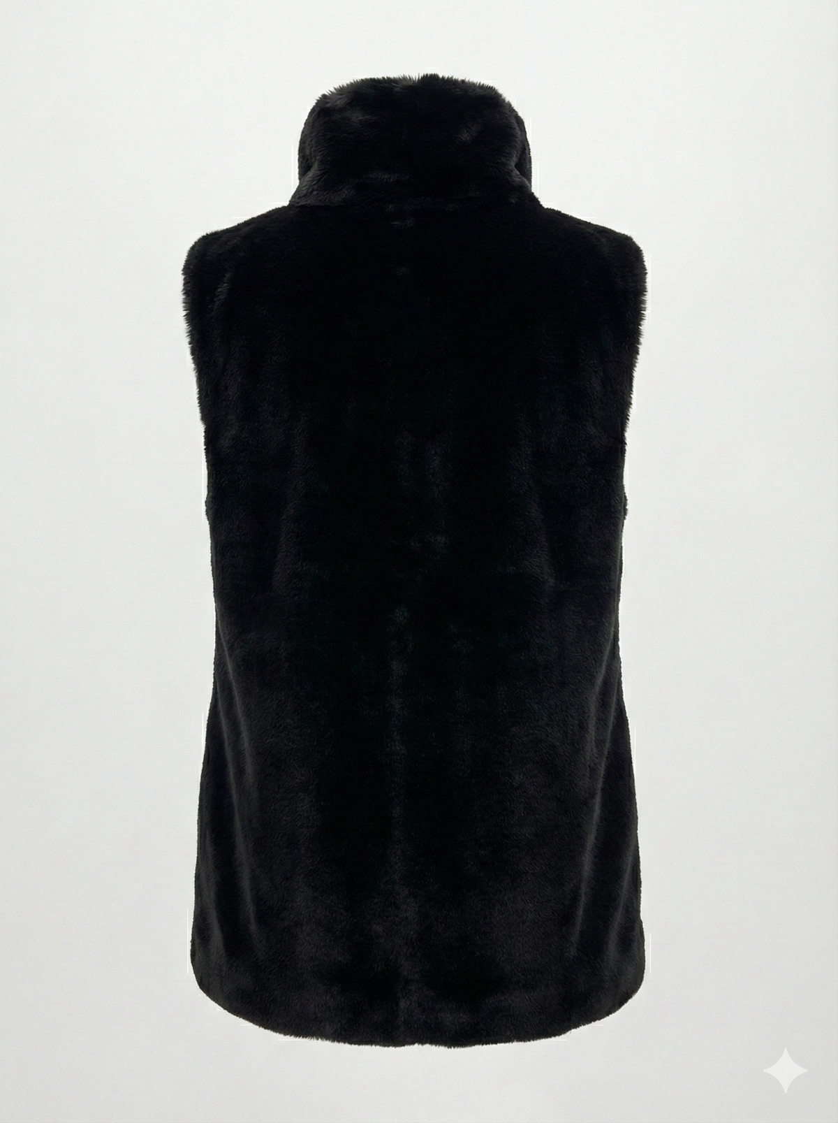 Furry, slip-on faux fur dickey
