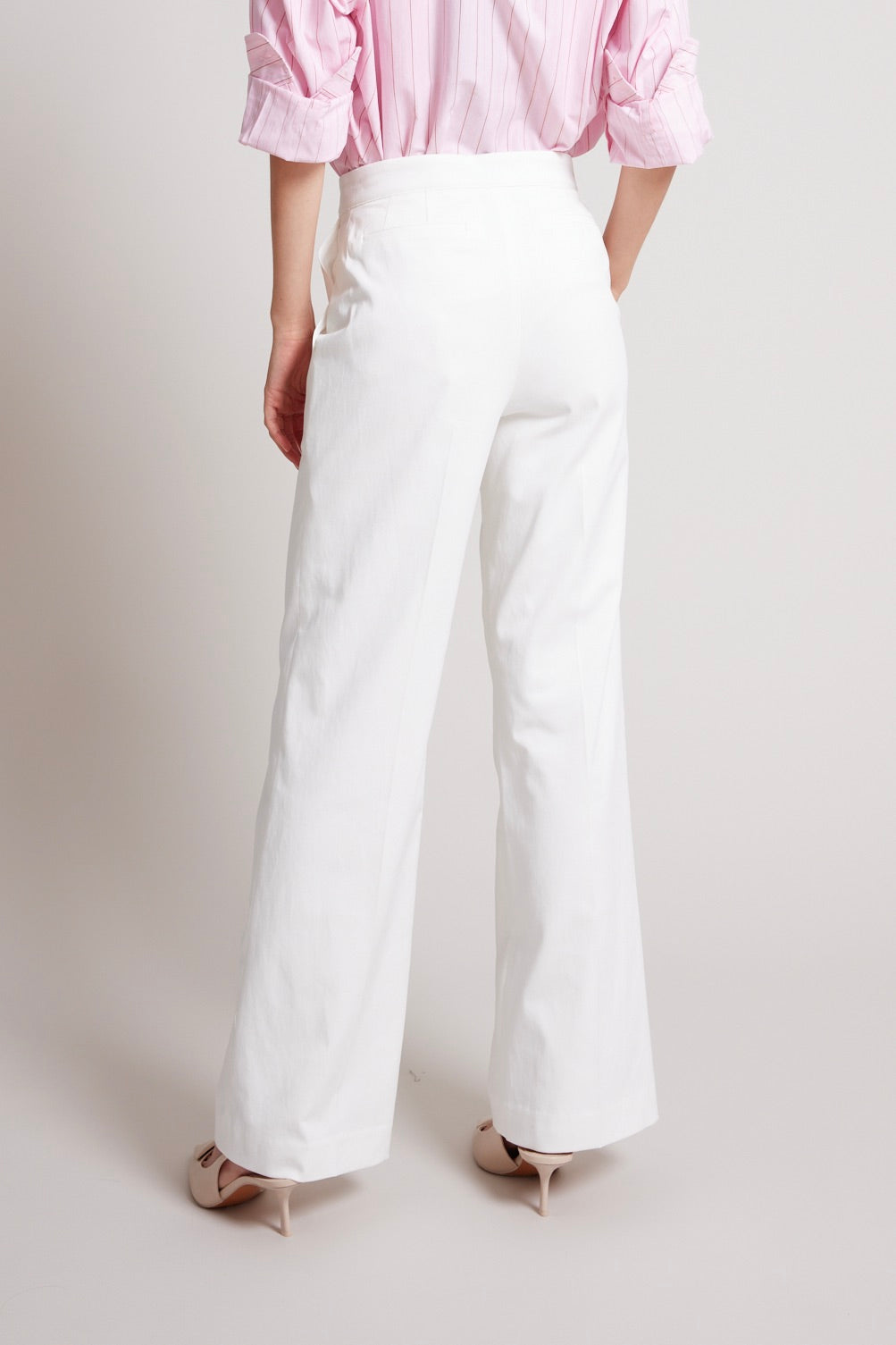 Preston Straight Leg Stretch Trouser With Pin Tuck