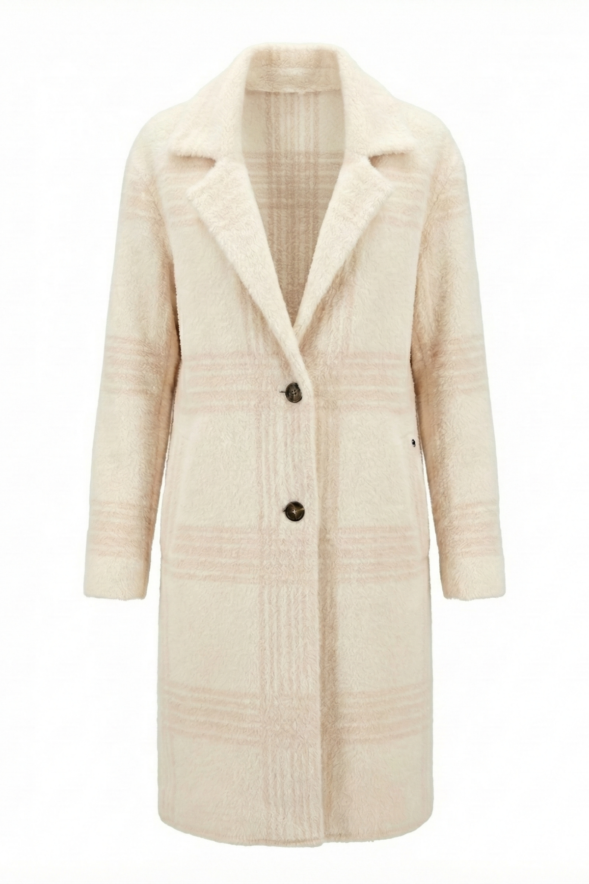 Lorie, manteau en maille à simple boutonnage