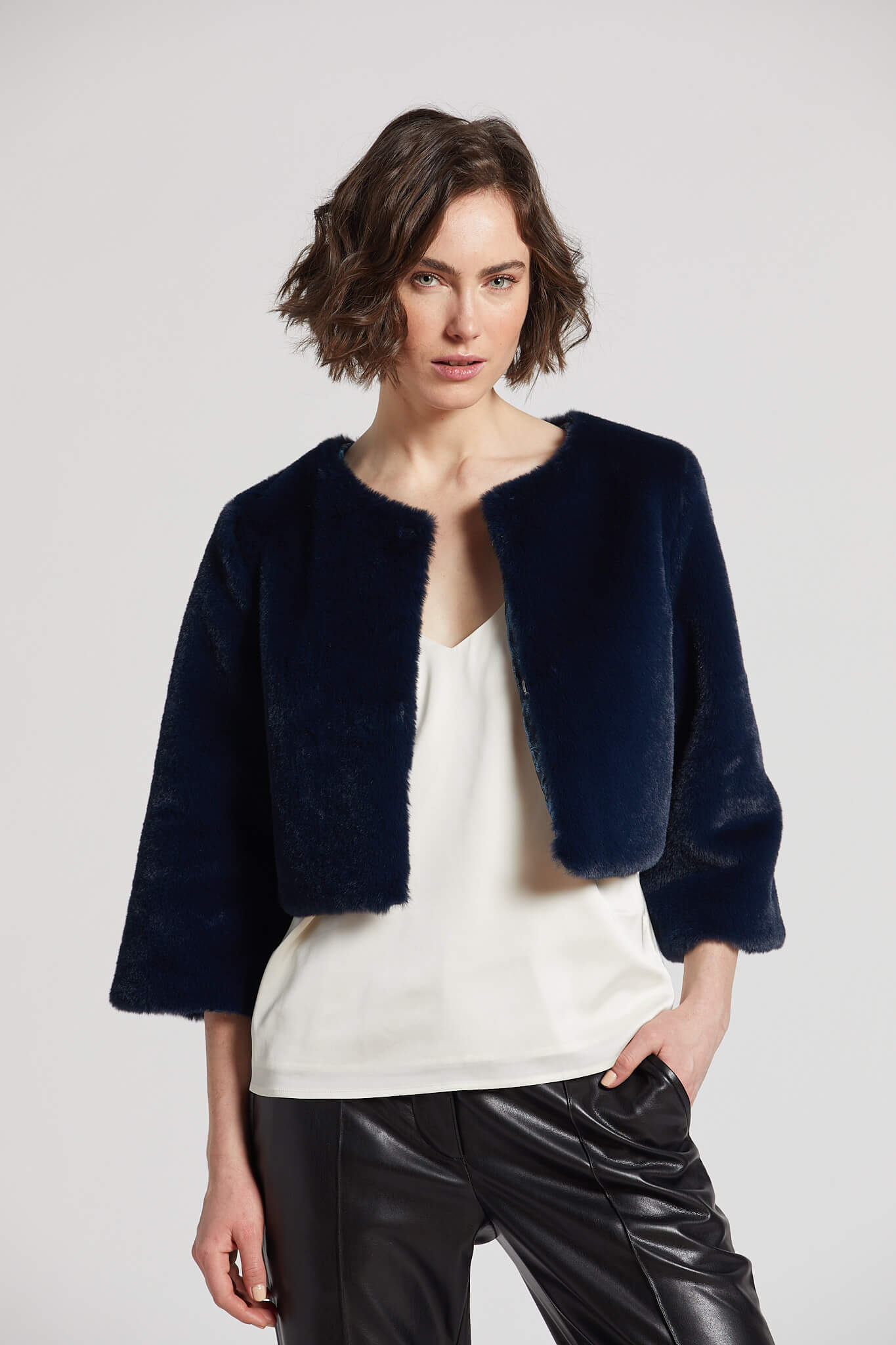 Philo faux fur bolero
