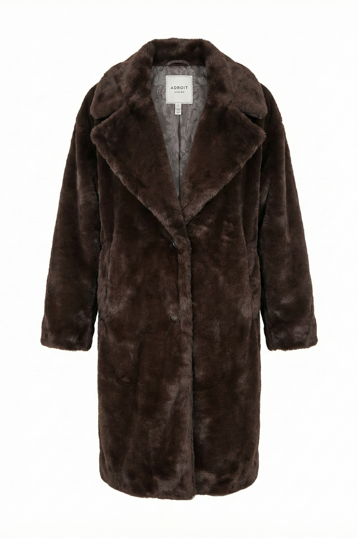 Polly, long faux fur coat