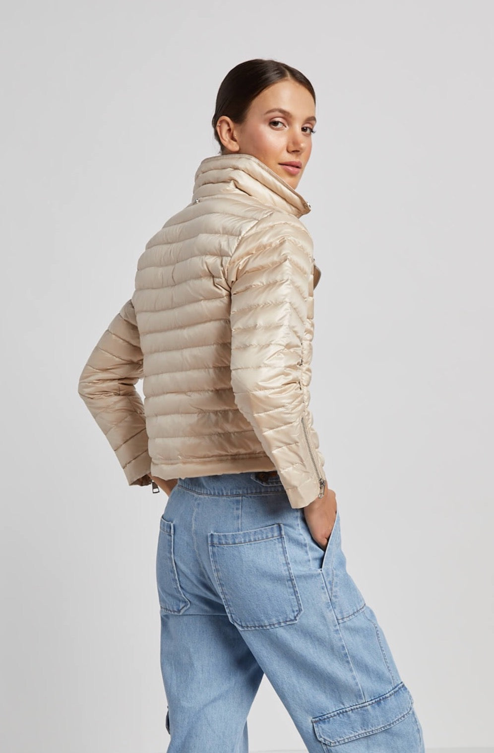 Veste de moto en duvet Roxane