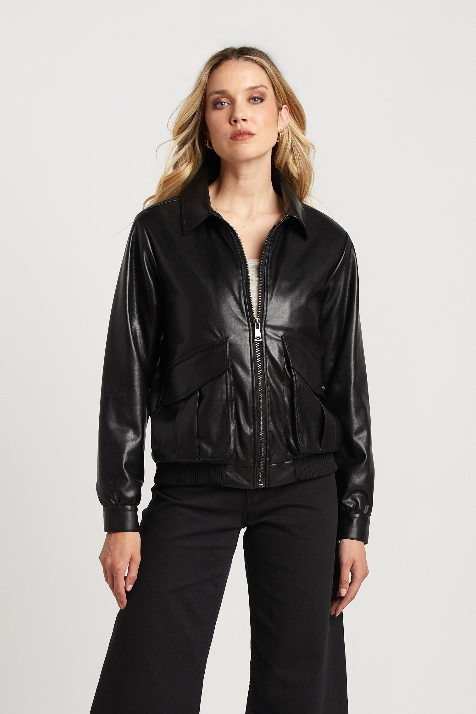 Veste en cuir vegan Sam