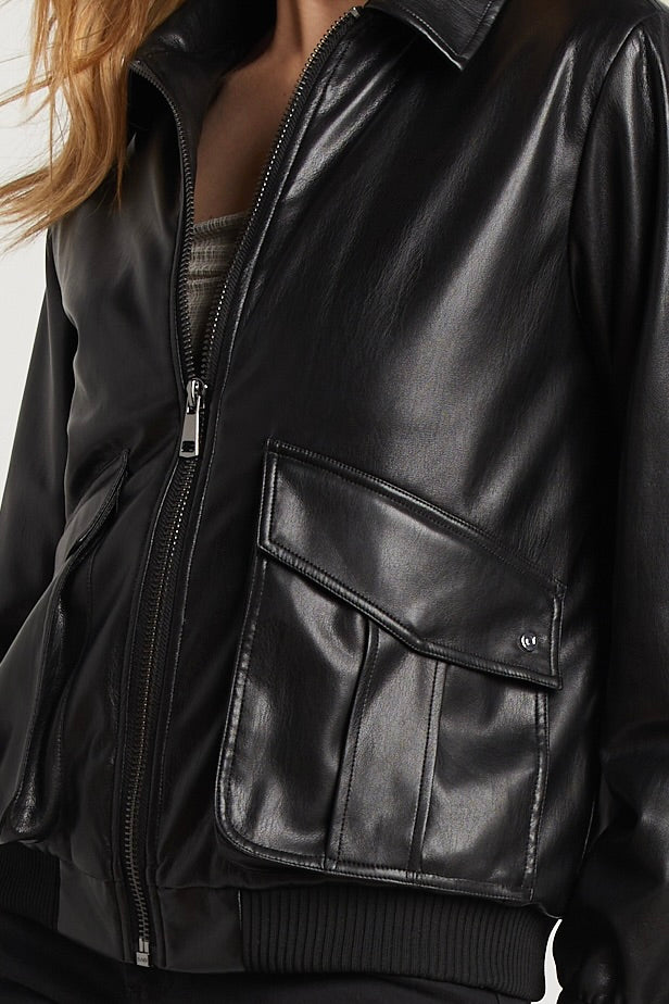 Veste en cuir vegan Sam