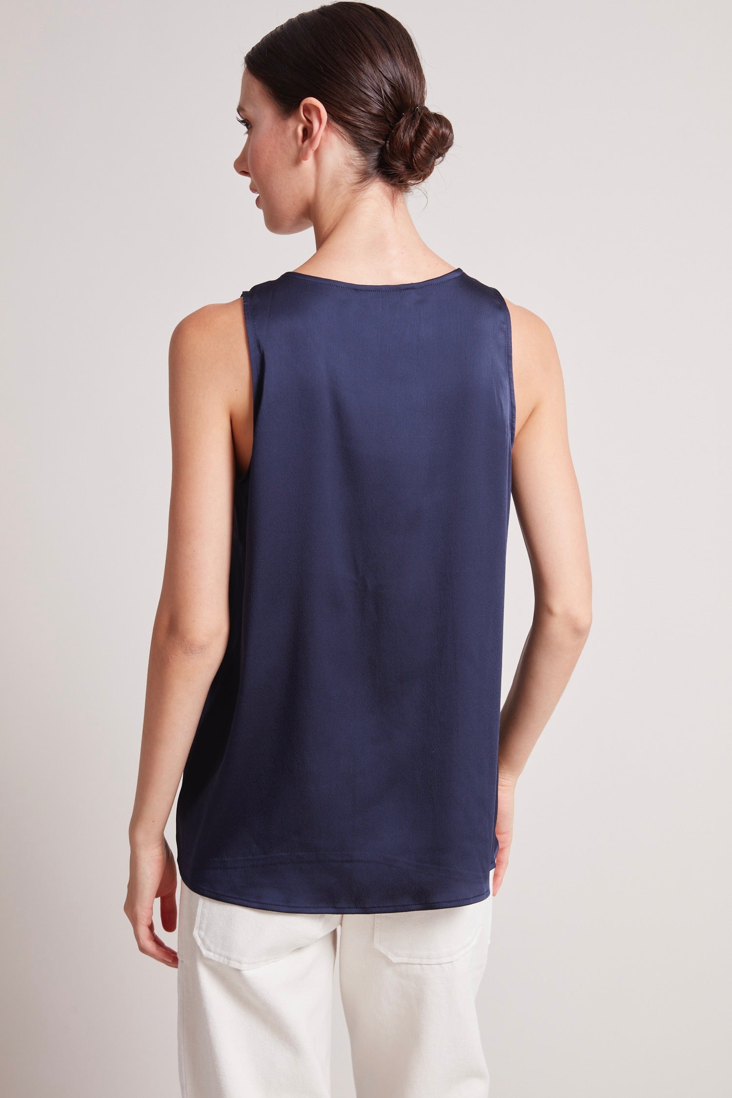 Tasha sleeveless front key hole blouse