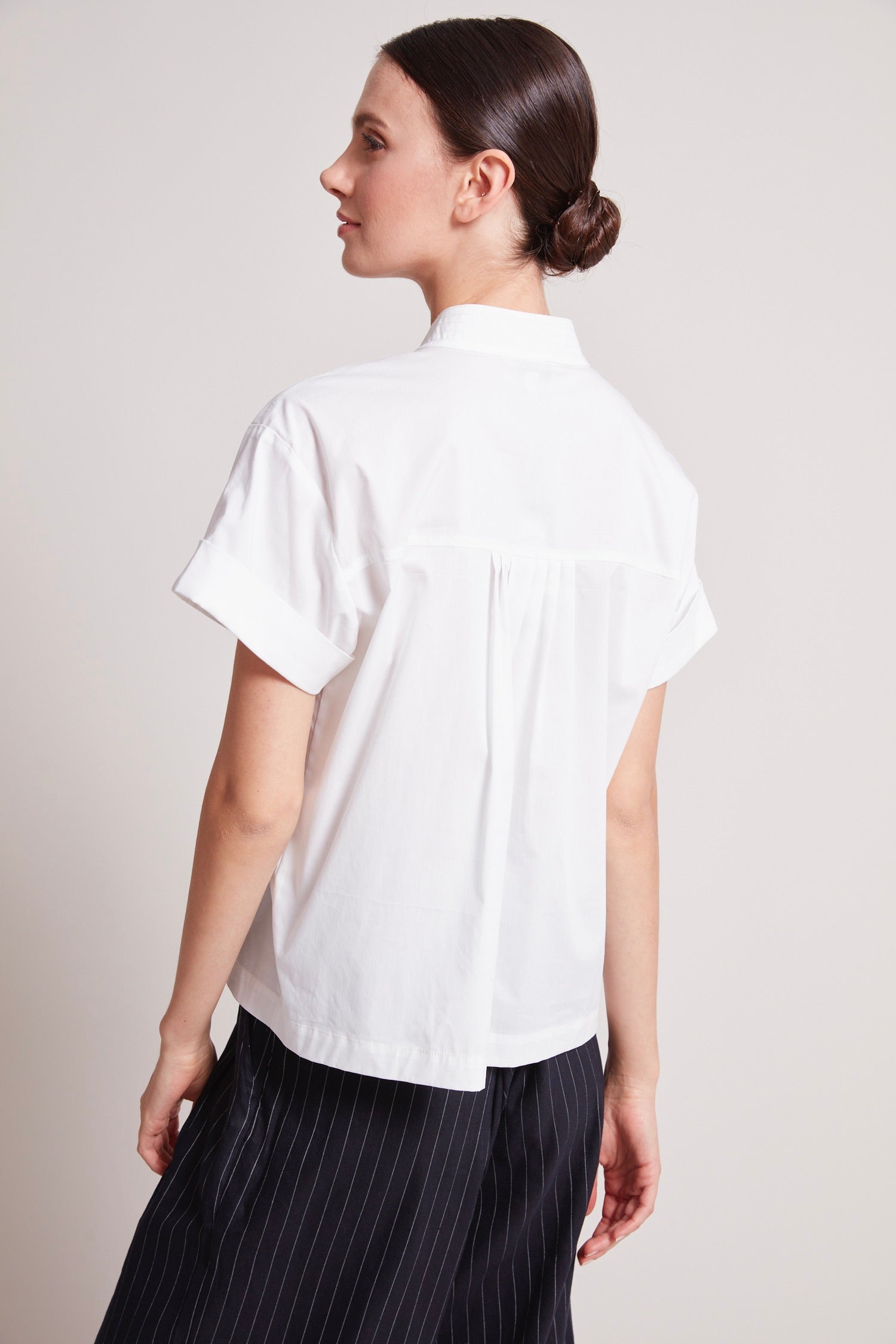 Theo short pullover cap sleeve shirt