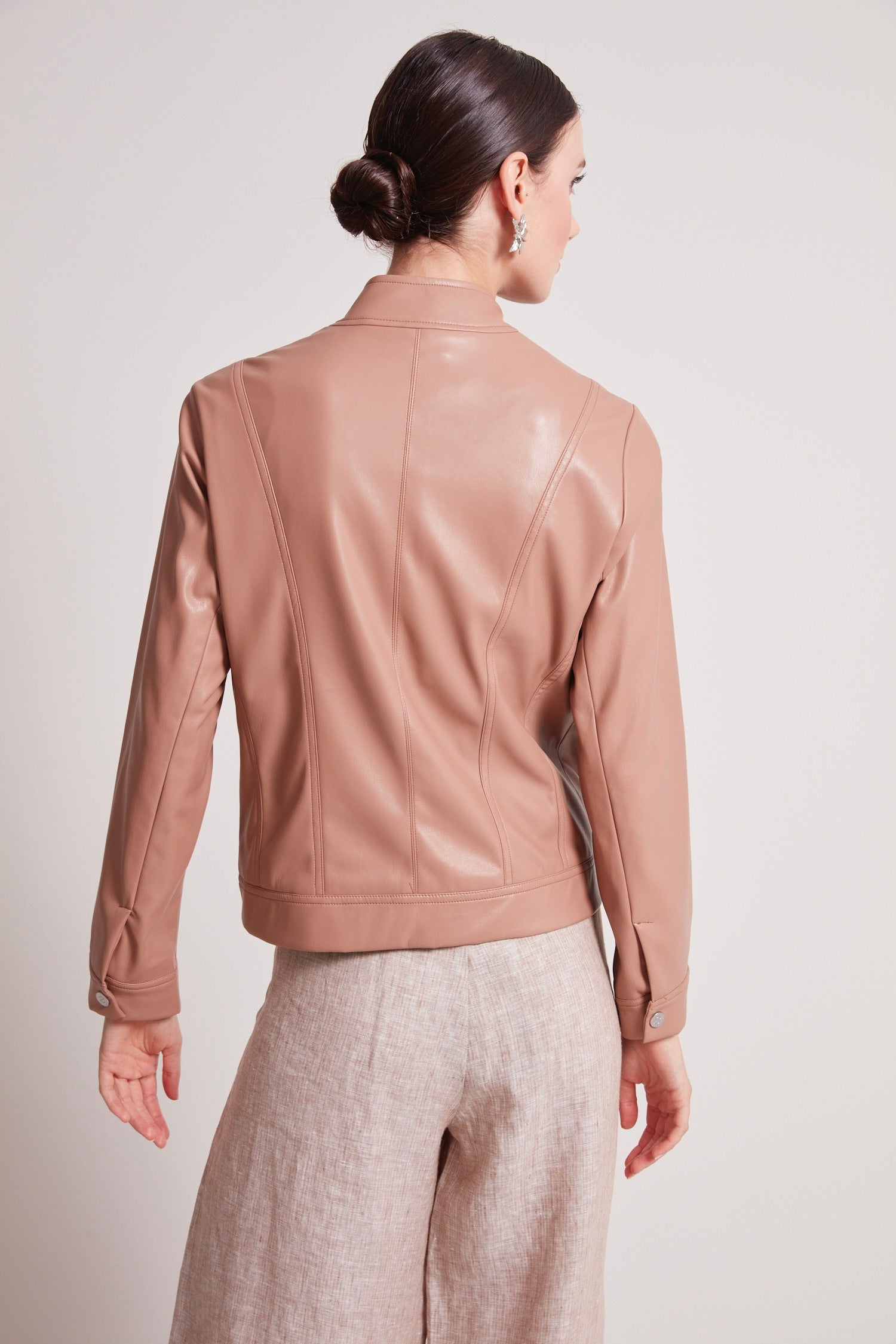 Tommy vegan leather moto jacket
