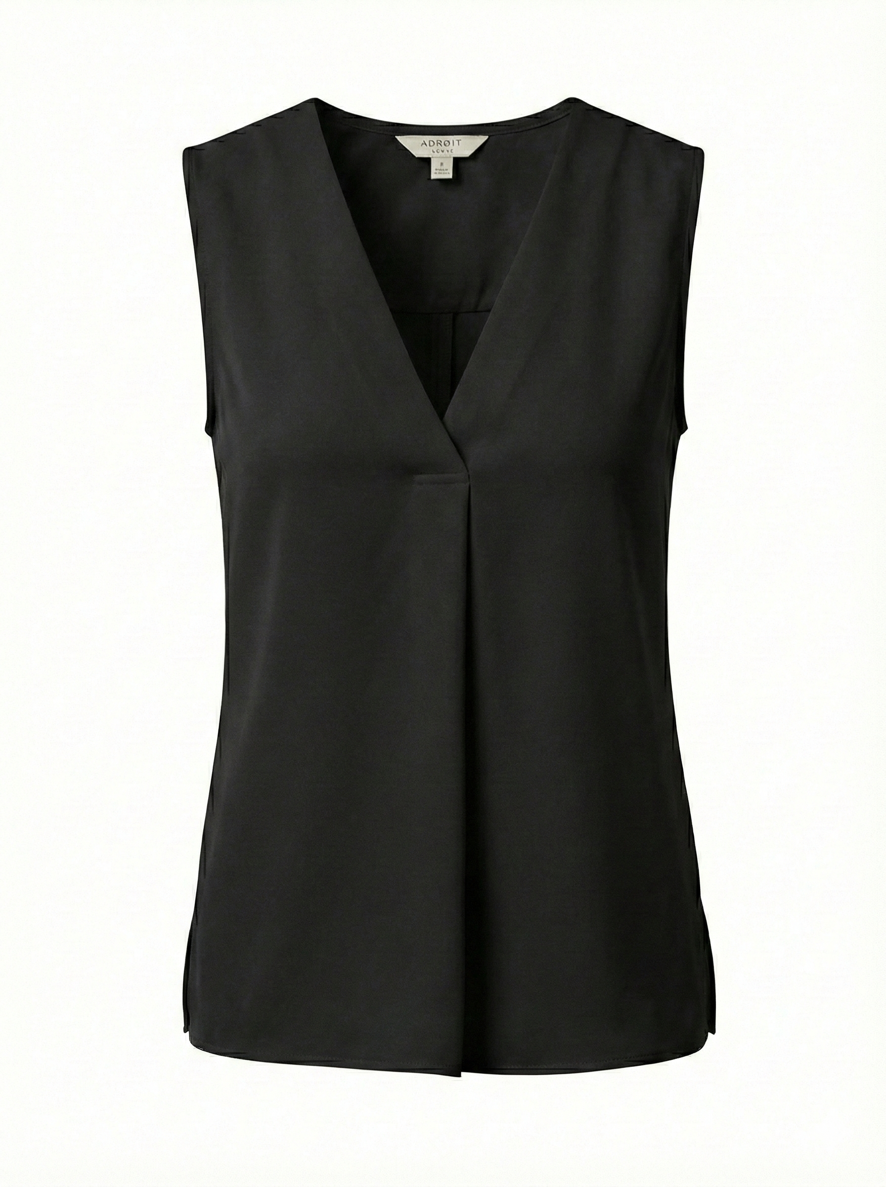 True sleeveless v-neck blouse