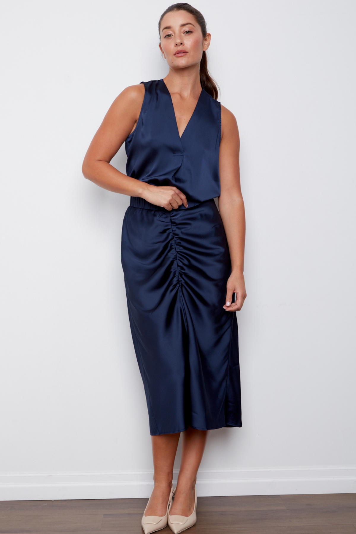 True, sleeveless blouse