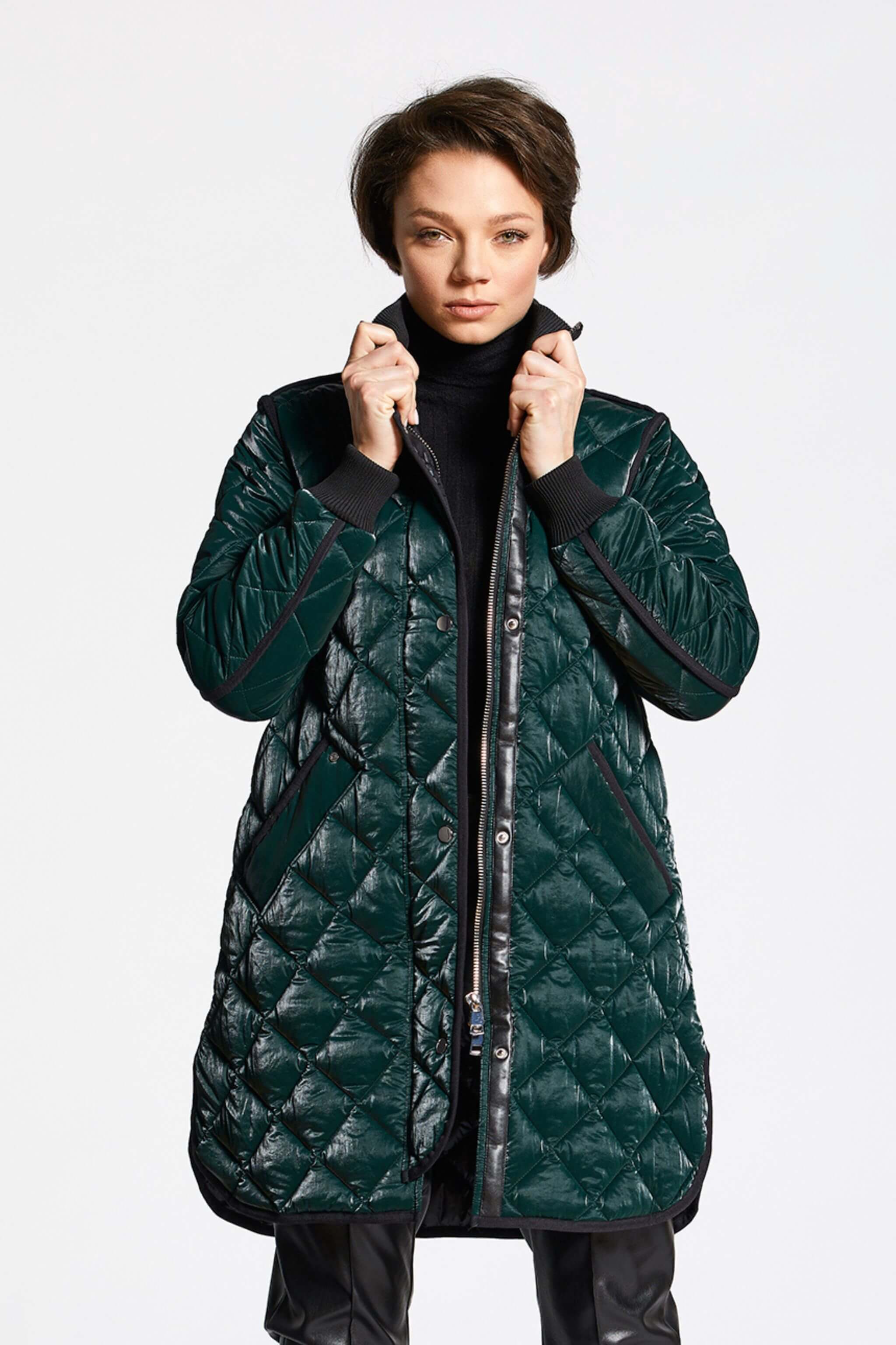 Libby quilted full zip coat